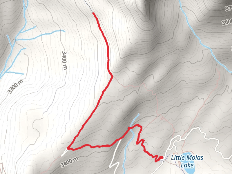 Twin Sisters Trail from Little Molas Lake