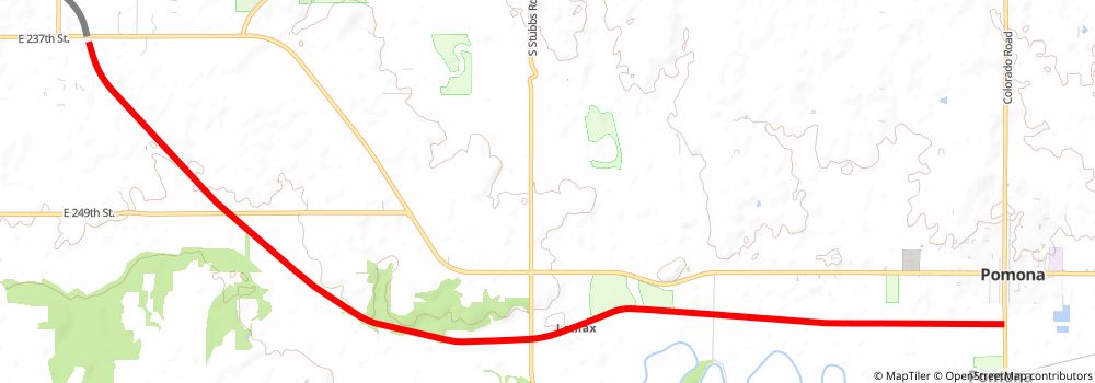 American Discovery Trail South Route stage 171 Map