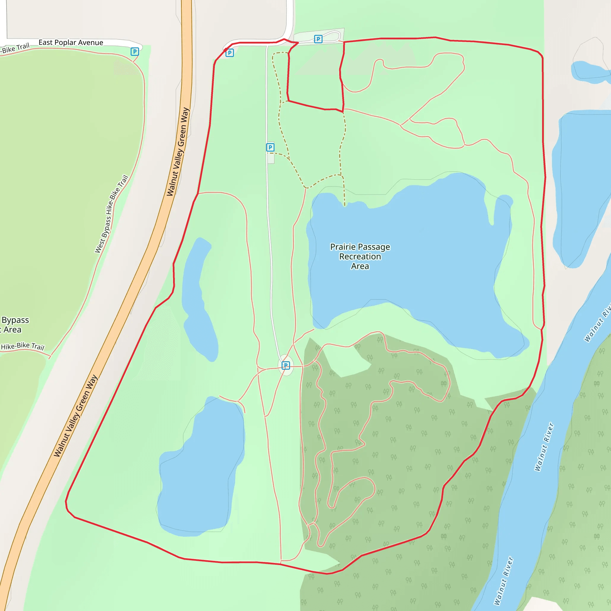 Knebler Pond Loop mobile static map