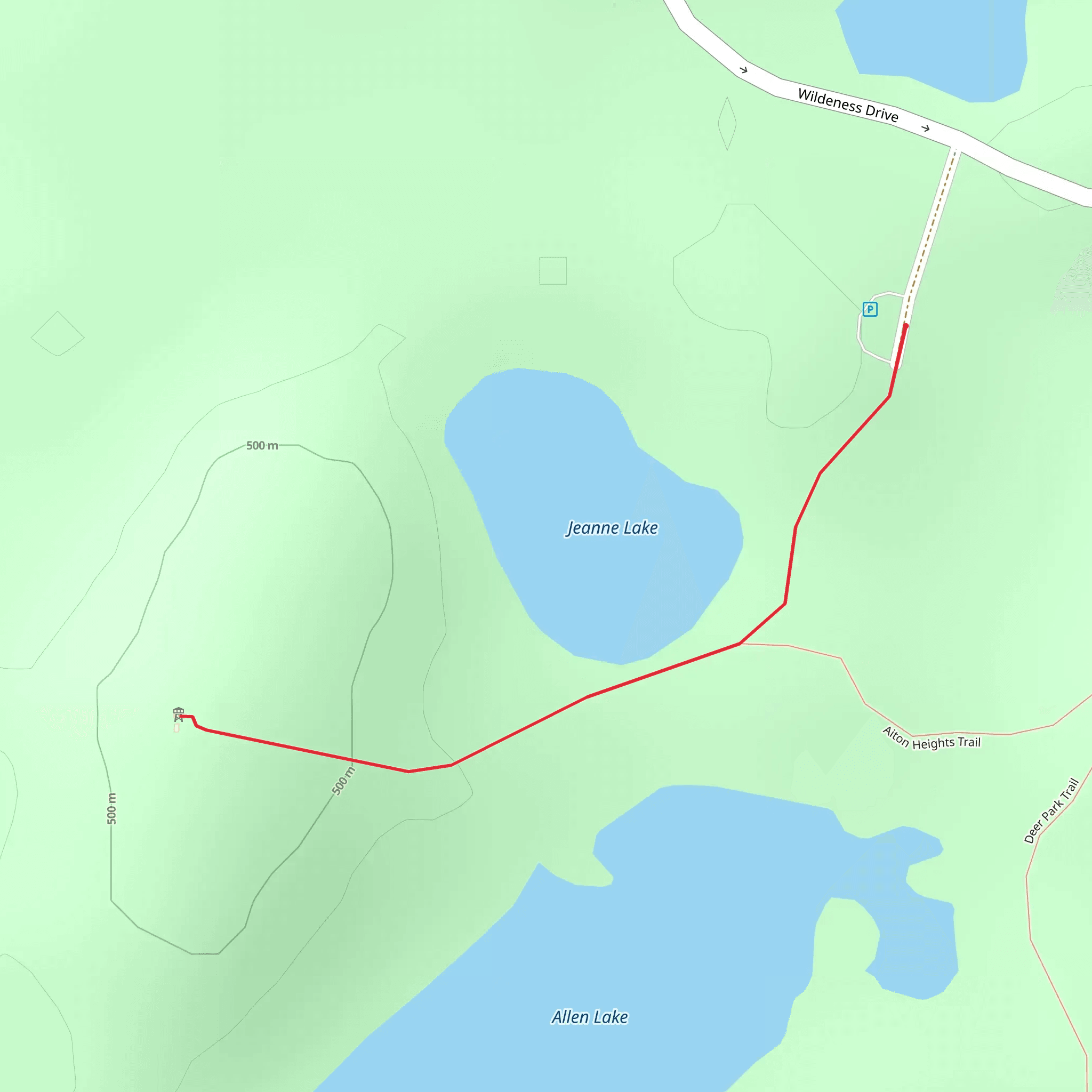 Jeanne Lake mobile static map