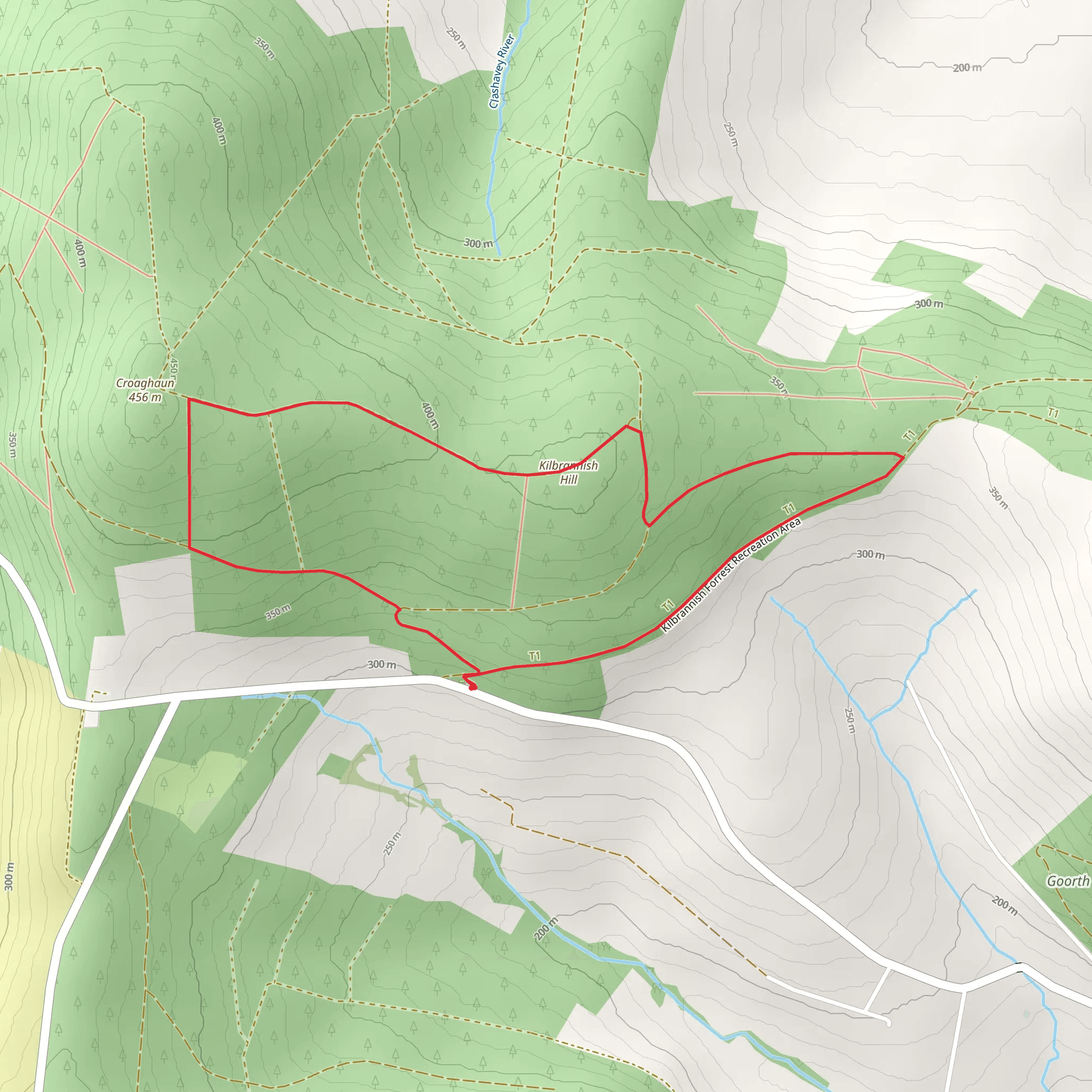 Kilbrannish Loop mobile static map