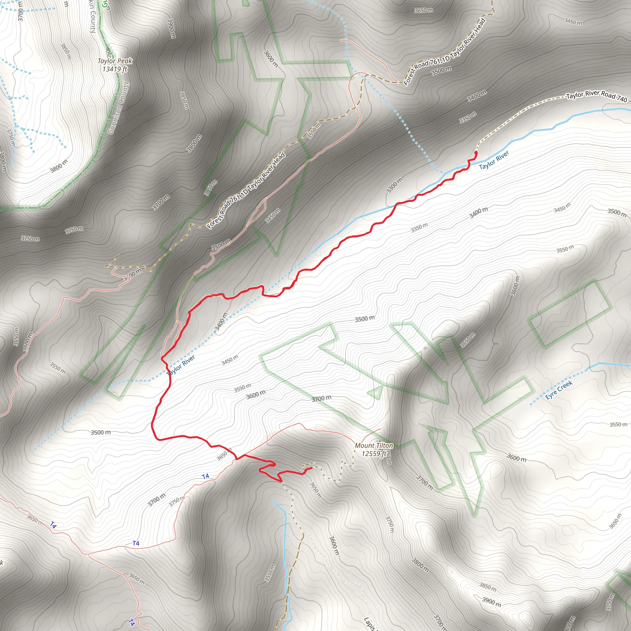 Mount Tilton Trail mobile static map