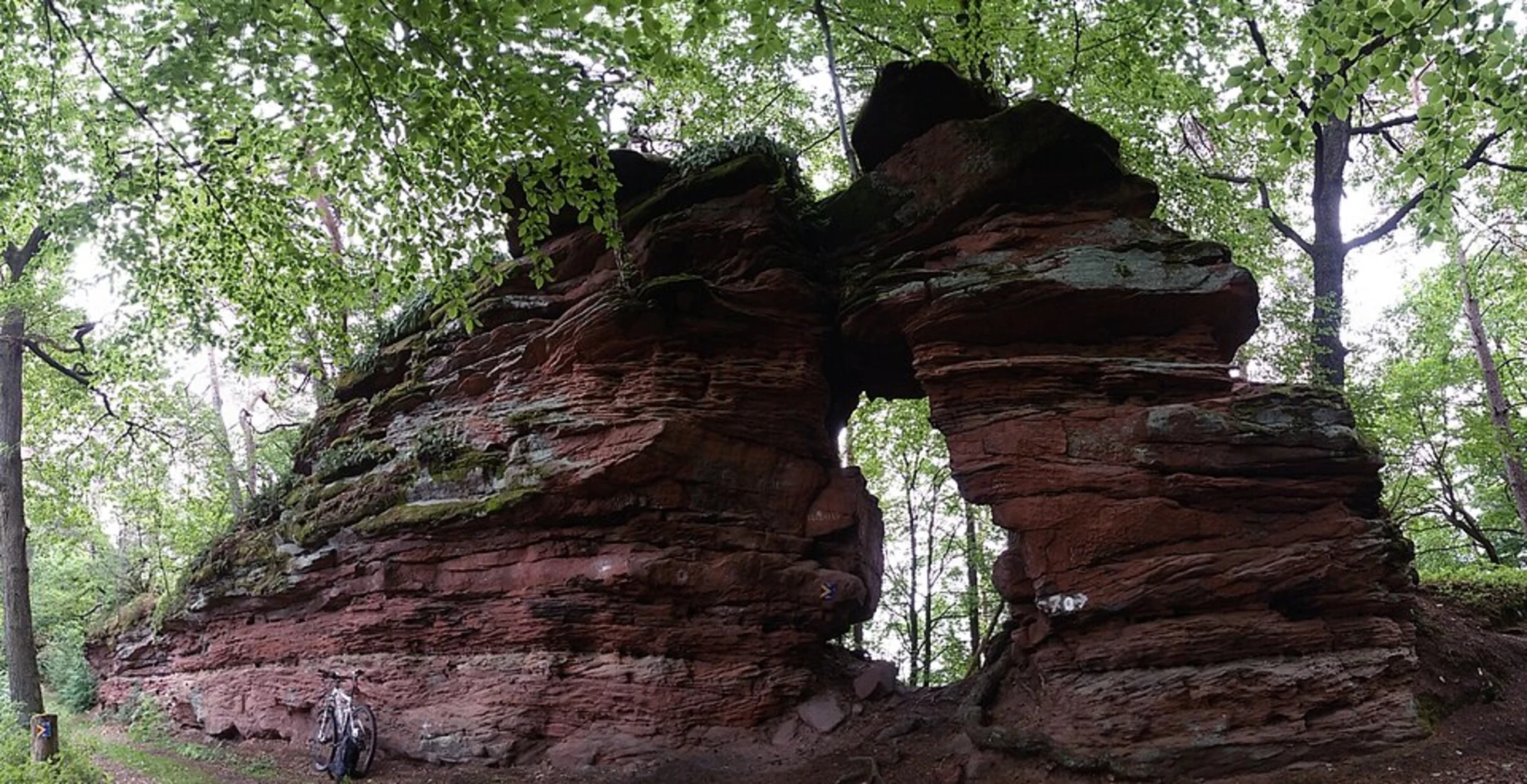 An image depicting the trail Kellerfels Park Walk via Rundwanderweg 26 Silz and its surrounding area.