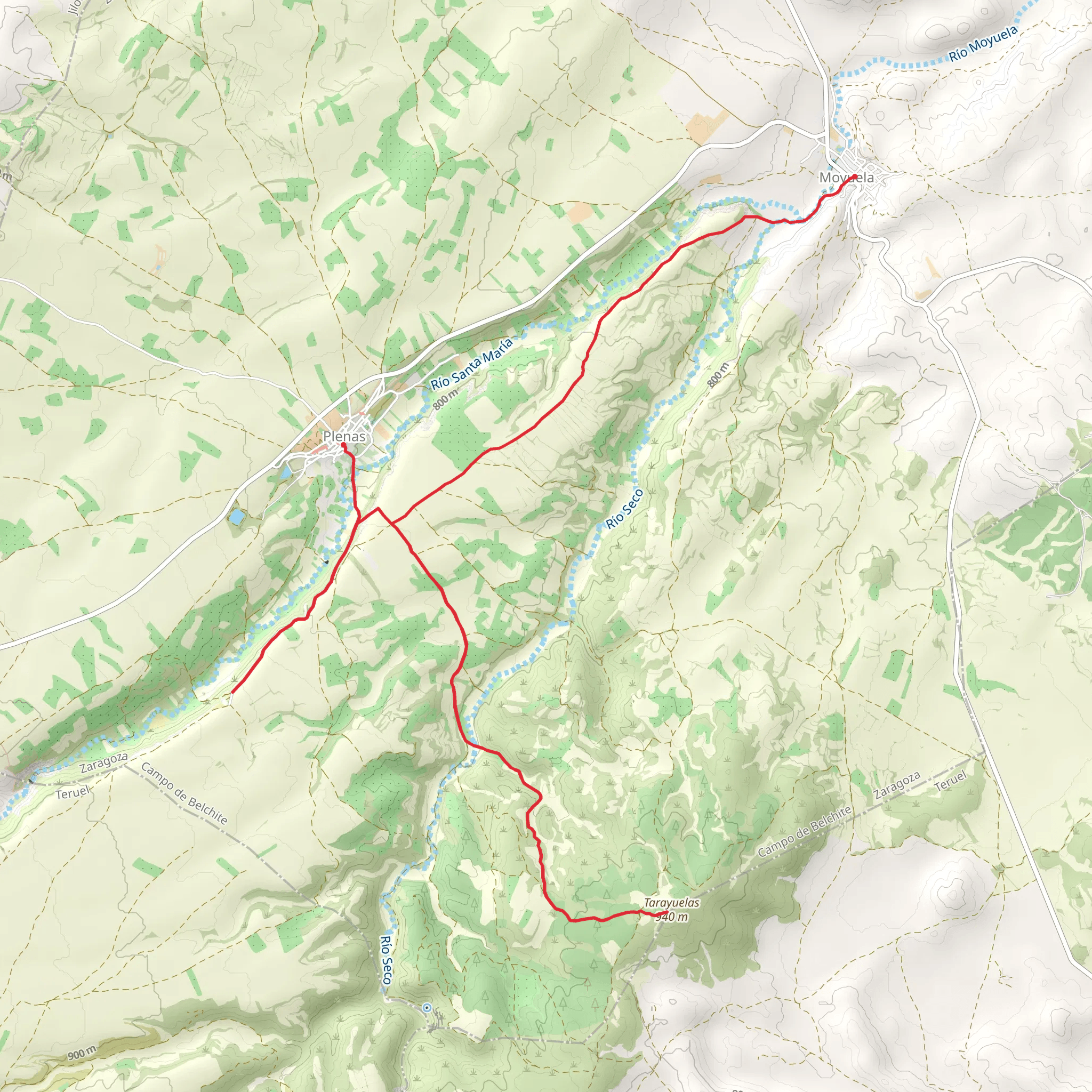 Plena - Moyuela PR Z 29 mobile static map
