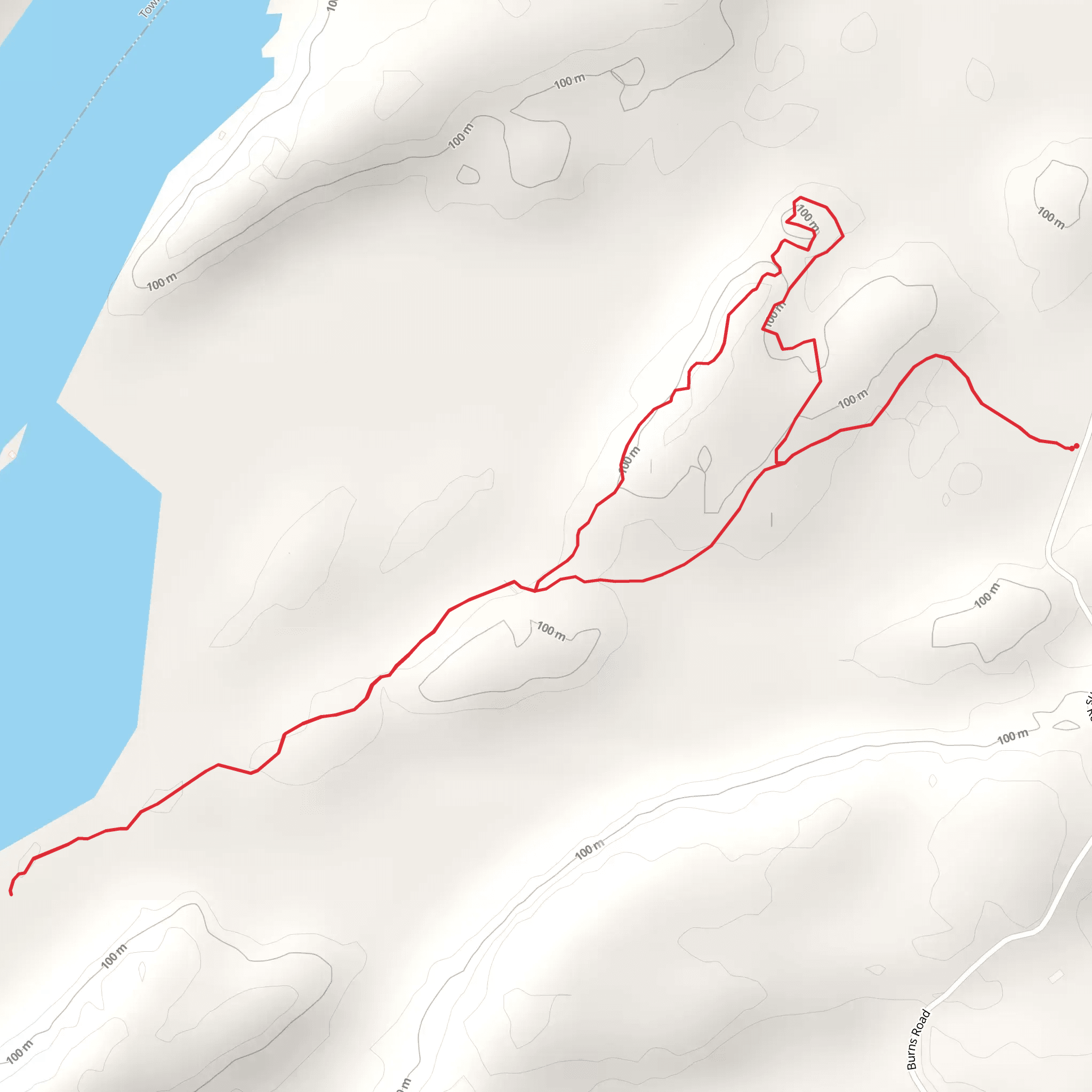 Butterfield Lake Loop mobile static map