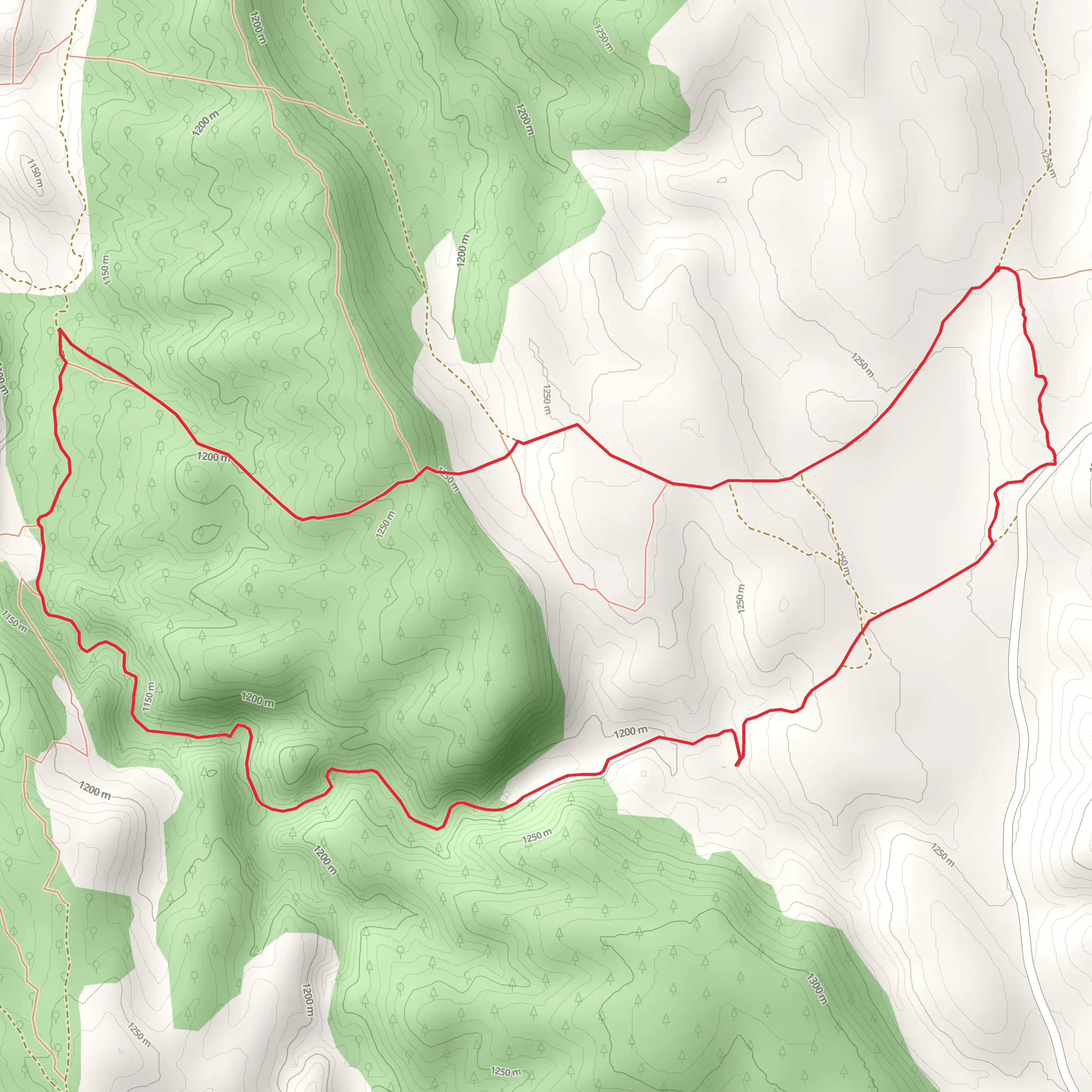 Rubielos Trenches - Caño del Gato PR TE 57 mobile static map