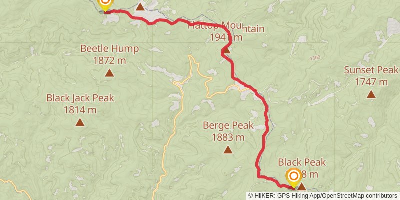 Ultra Pedestrian North Loop stage 19 Map