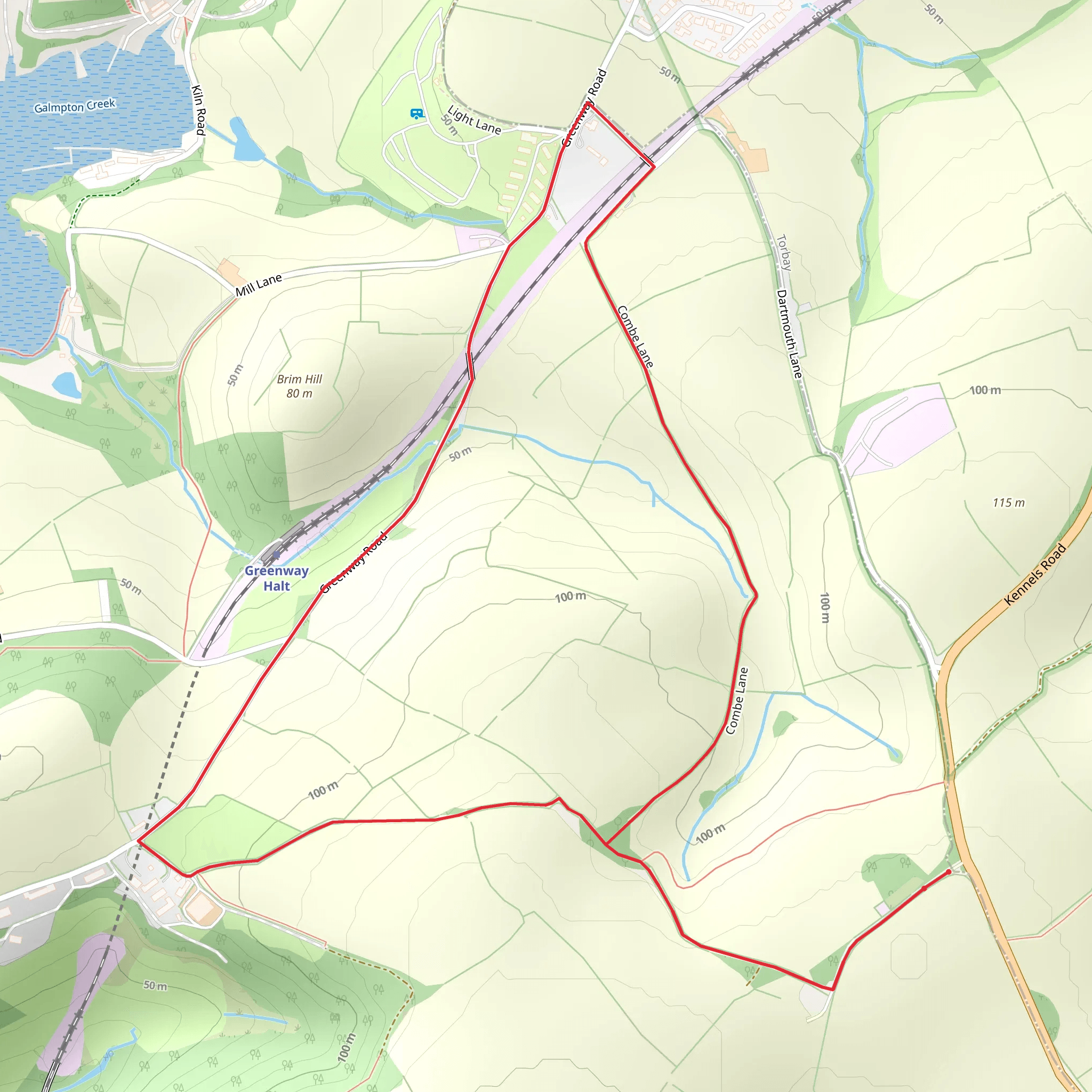 Galmpton Touring Park mobile static map