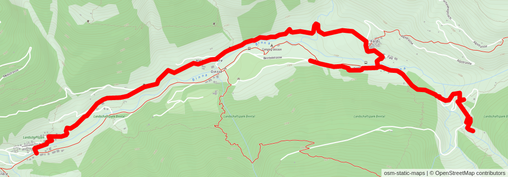 Binn Valley Trail stage 2 Map