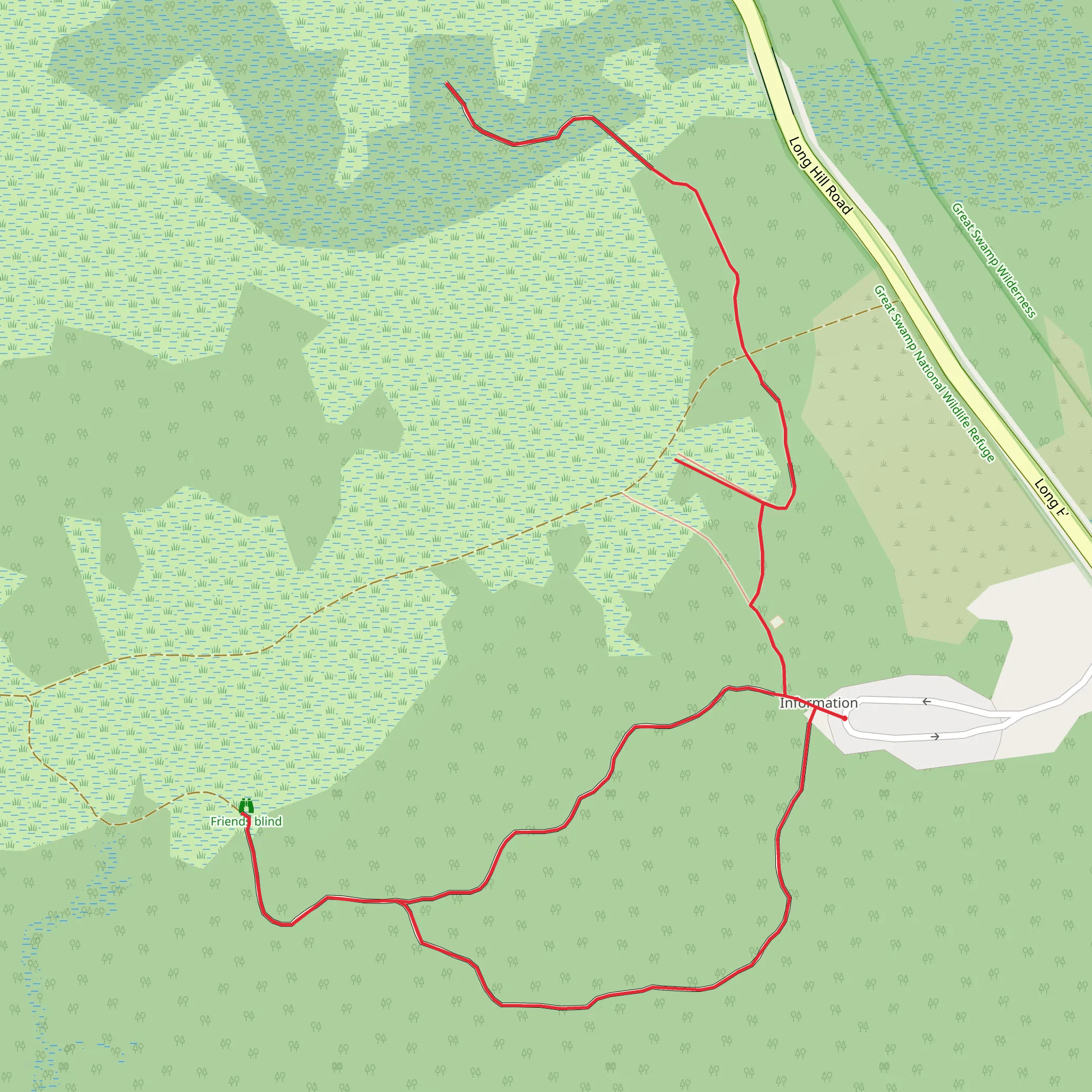 Wildlife Observation Center South Trail mobile static map