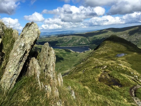 An image depicting the trail Selside Pike, Branstree, Mardale Ill Bell and High Street Loop and its surrounding area.