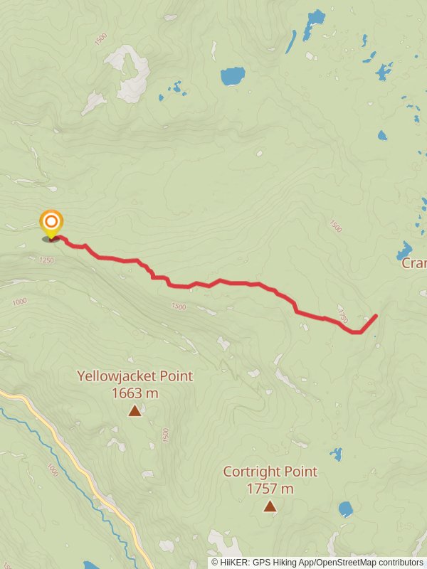 Cortright Creek Trail mobile static map