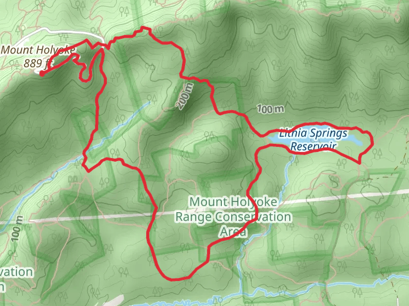 Mount Holyoke - Lithia Springs Reservoir Loop
