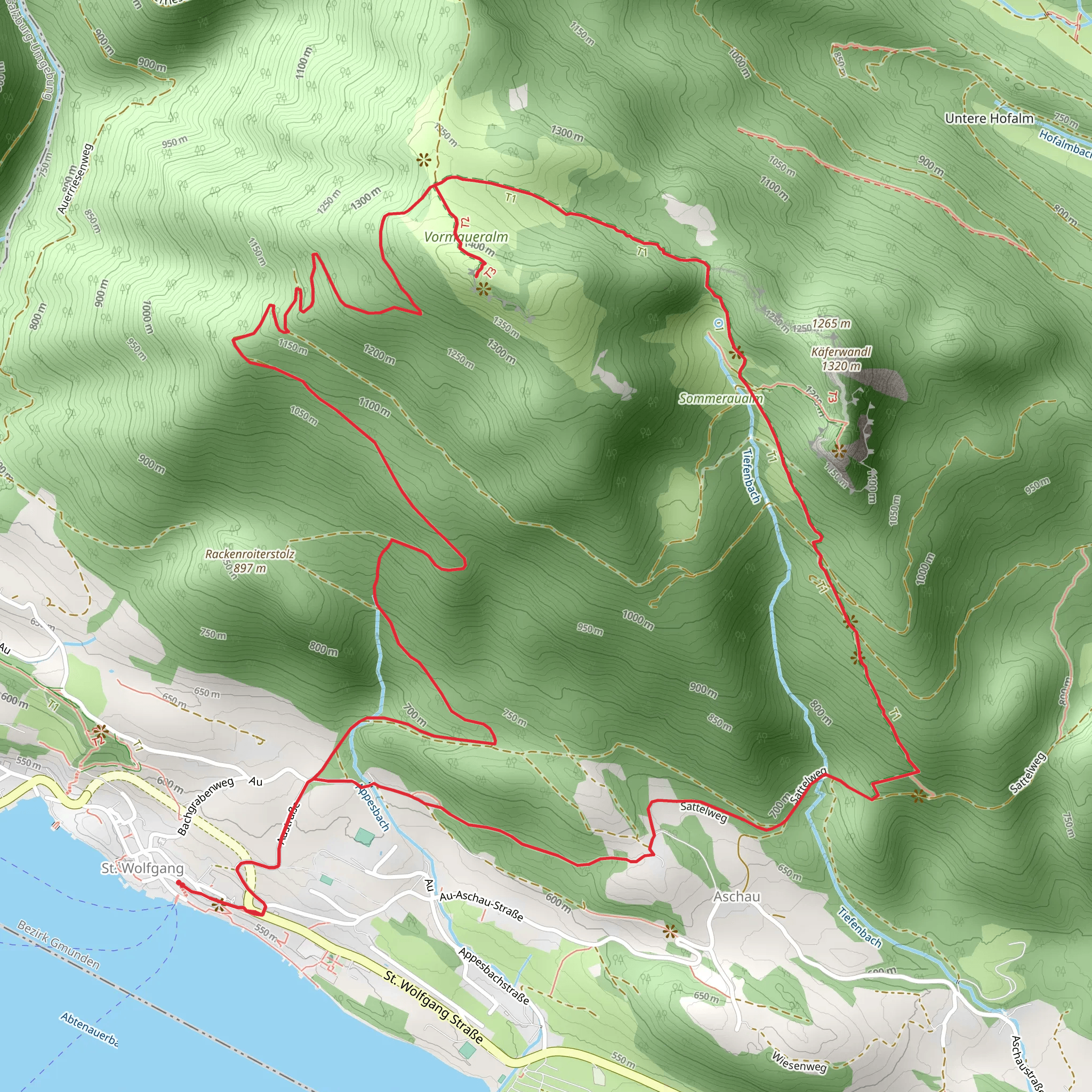 Vormauerstein Mountain - Gnome Trail mobile static map