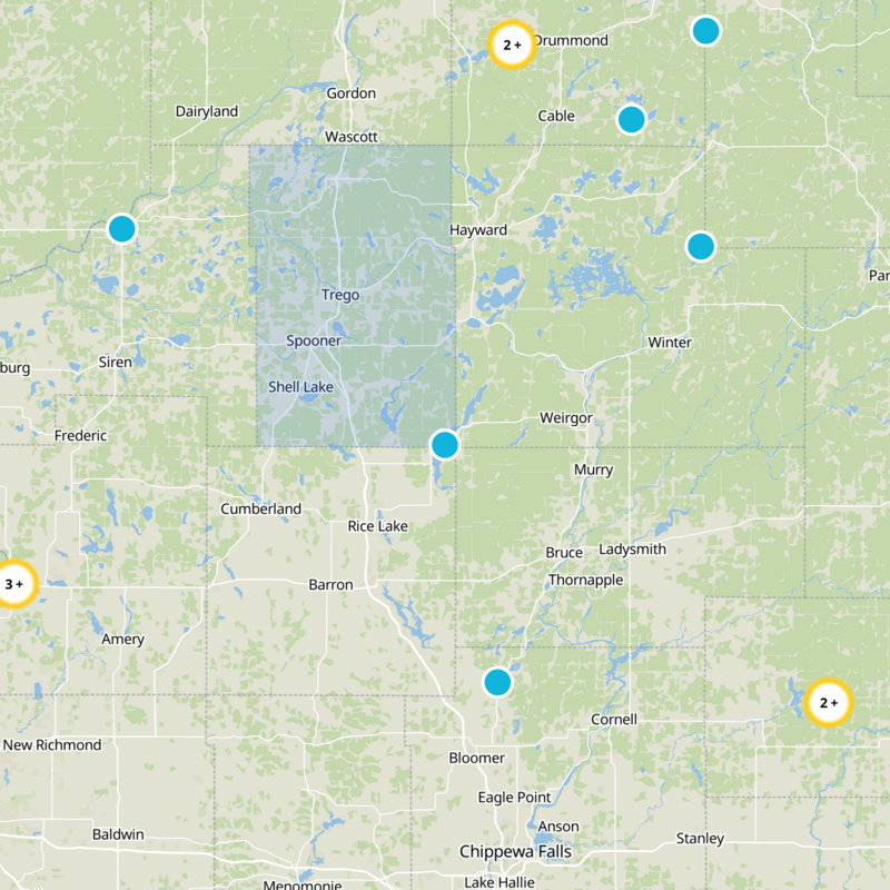 Washburn County Static Map