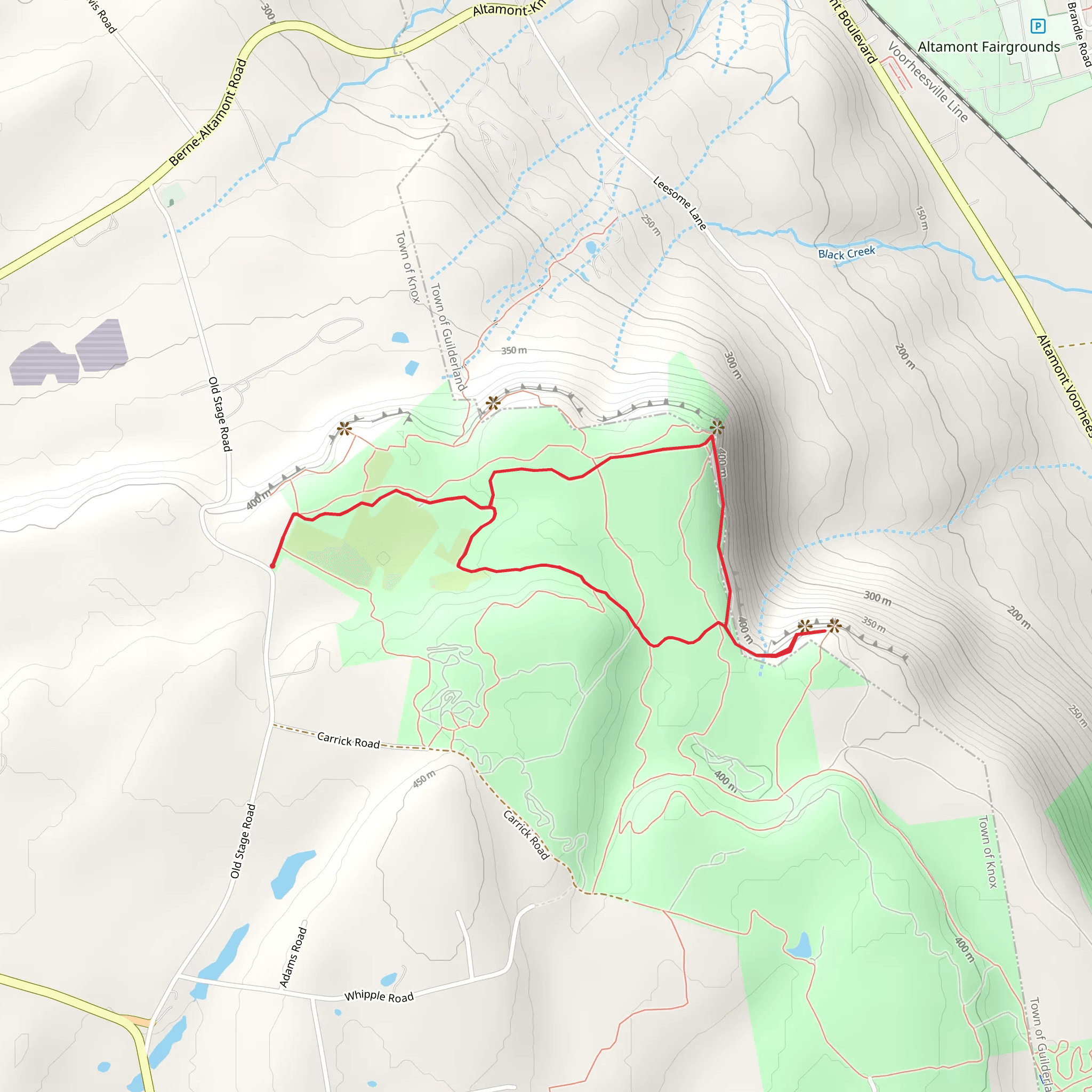 Old Stage Road Loop mobile static map
