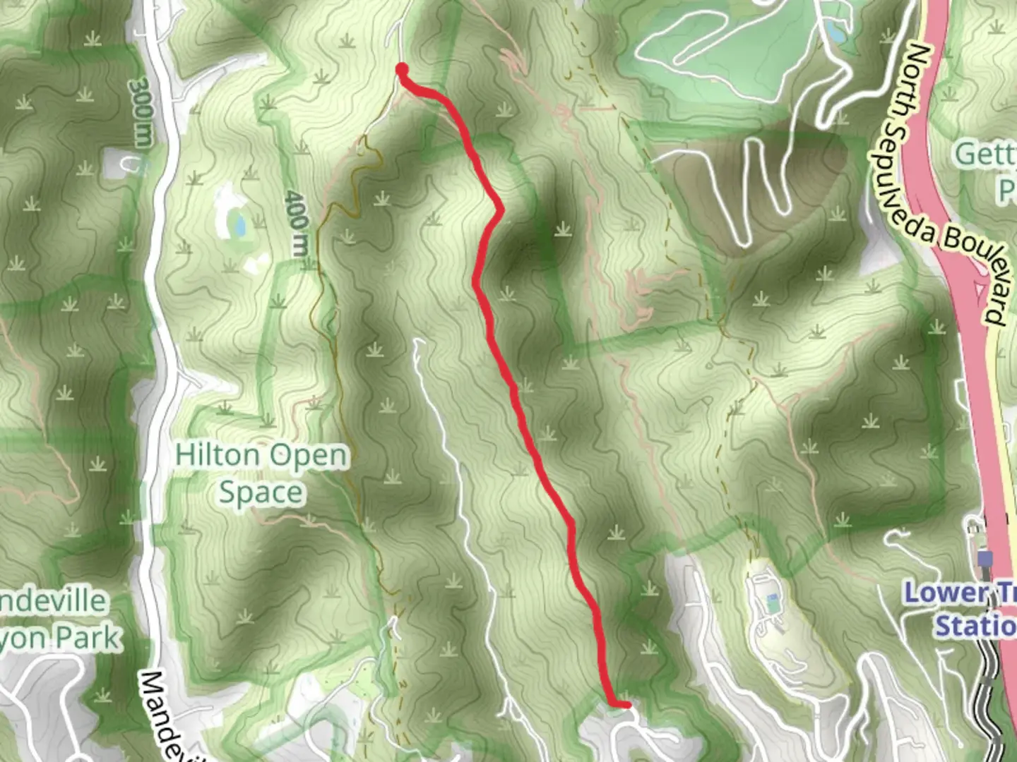 An image depicting the trail Tigertail Trail and its surrounding area.