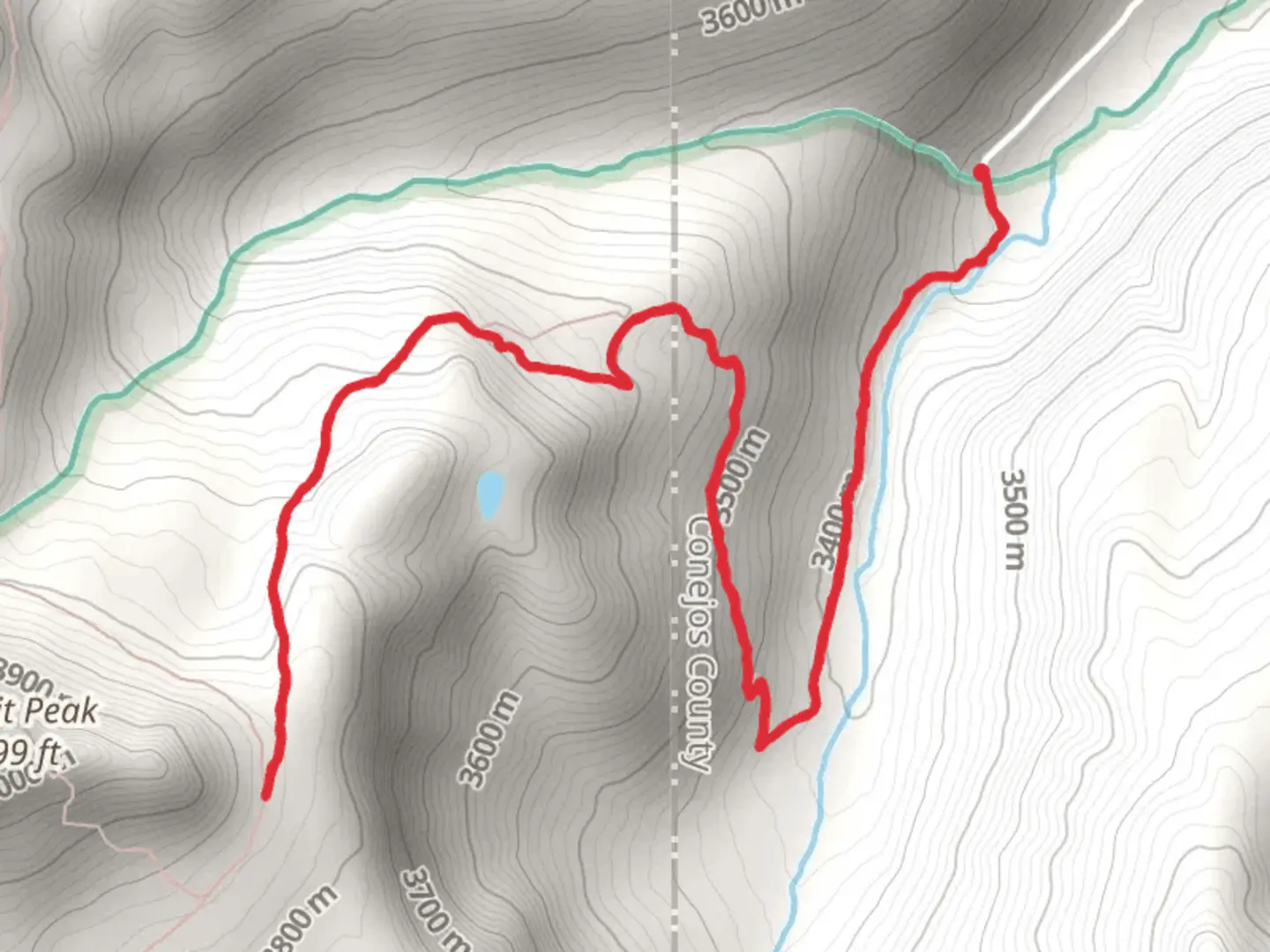 An image depicting the trail Treasure Creek Trail and its surrounding area.