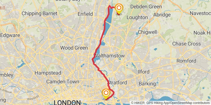 Burnham Thorpe to Portsmouth Walk stage 21 Map