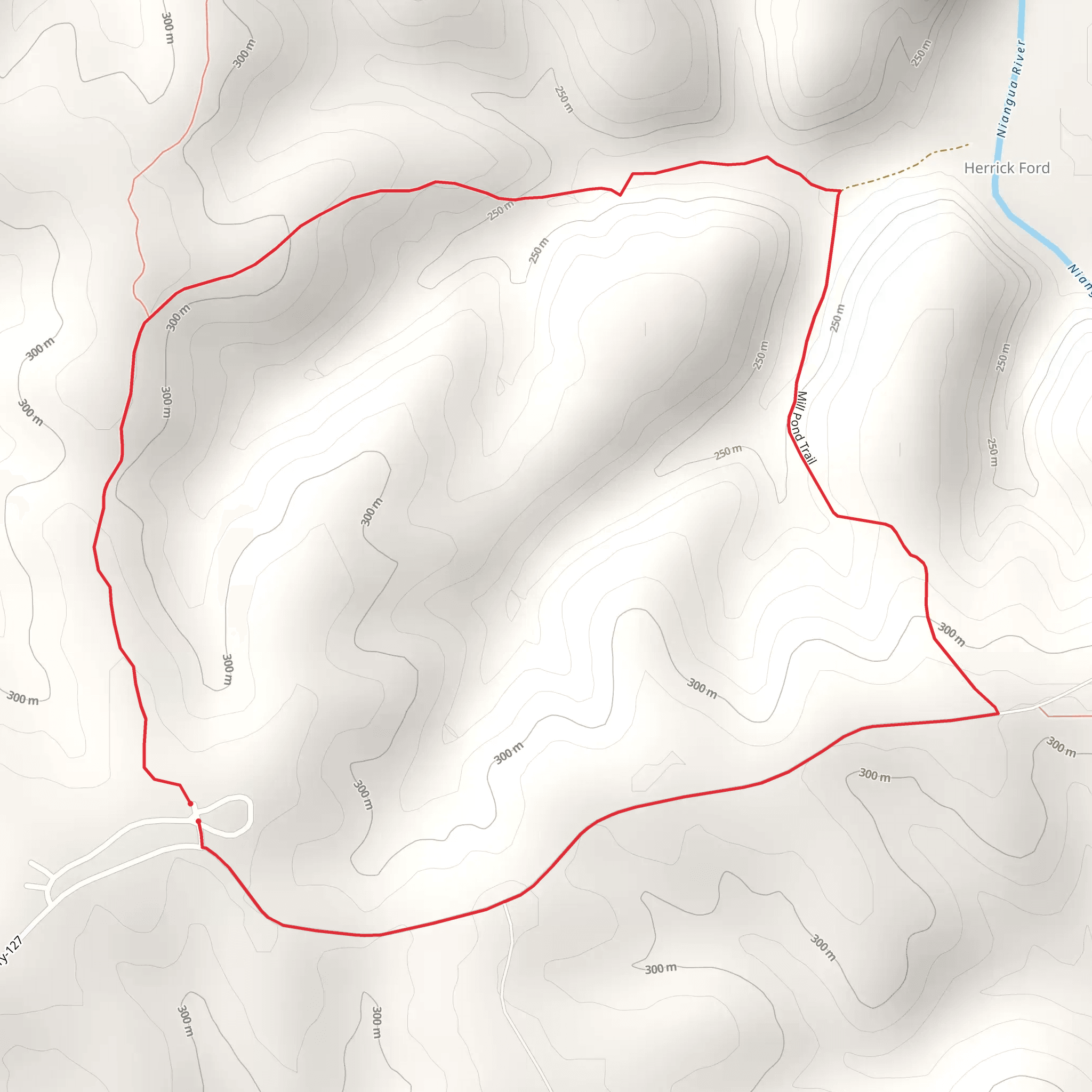 Mill Pond Loop Trail mobile static map