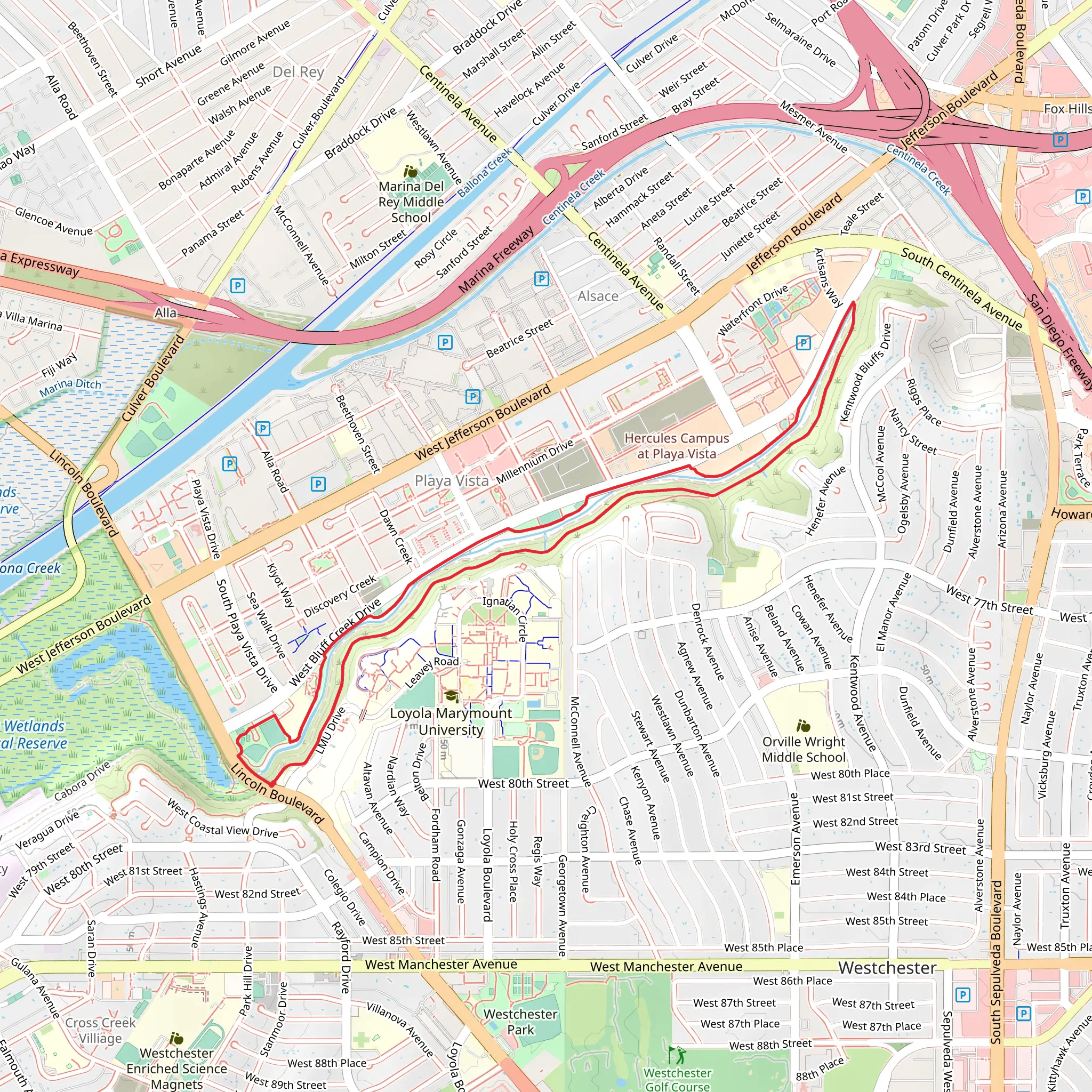 LMU Trail mobile static map