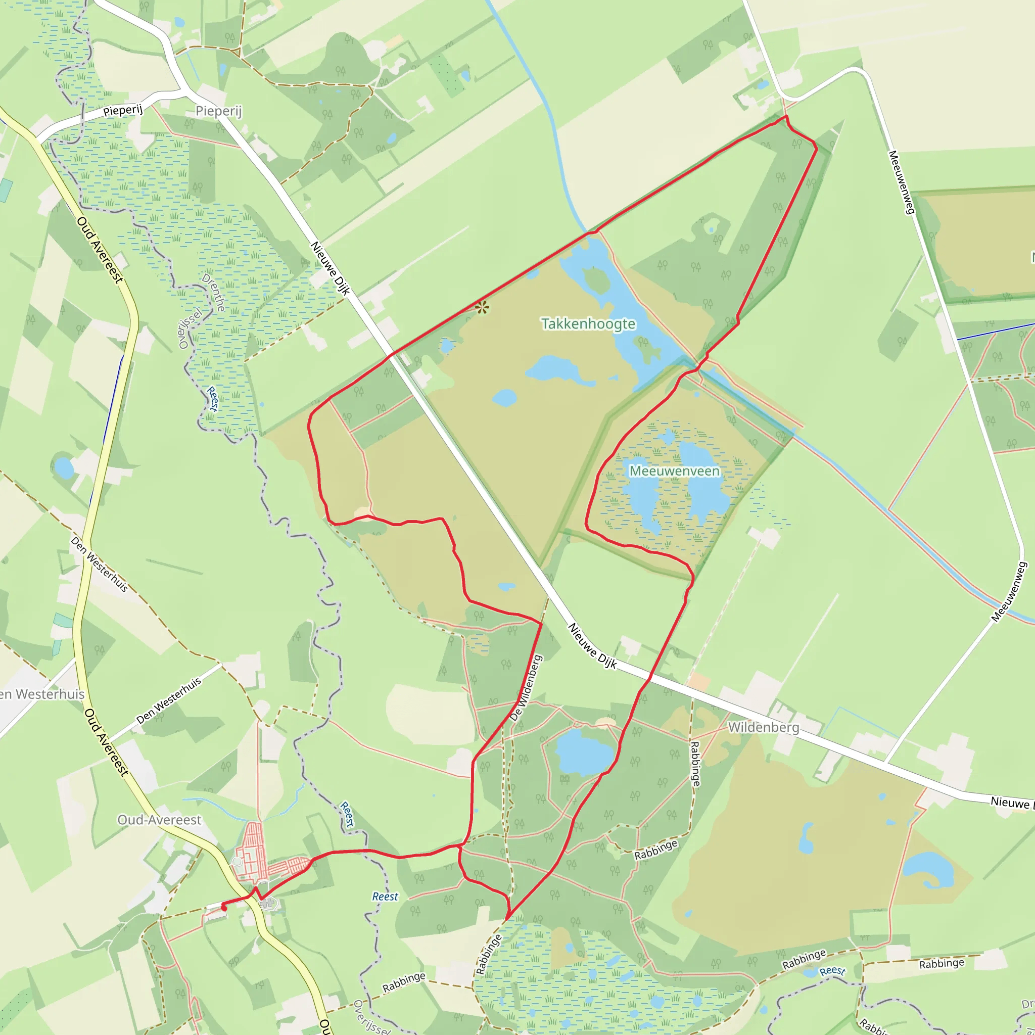 Wildenberg and Takkenhoogte Loop mobile static map