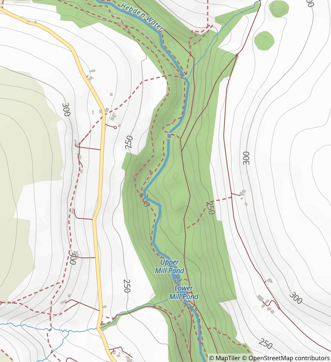 Hardcastle Crags Walk Map H14Gcm-N_1-Wrm