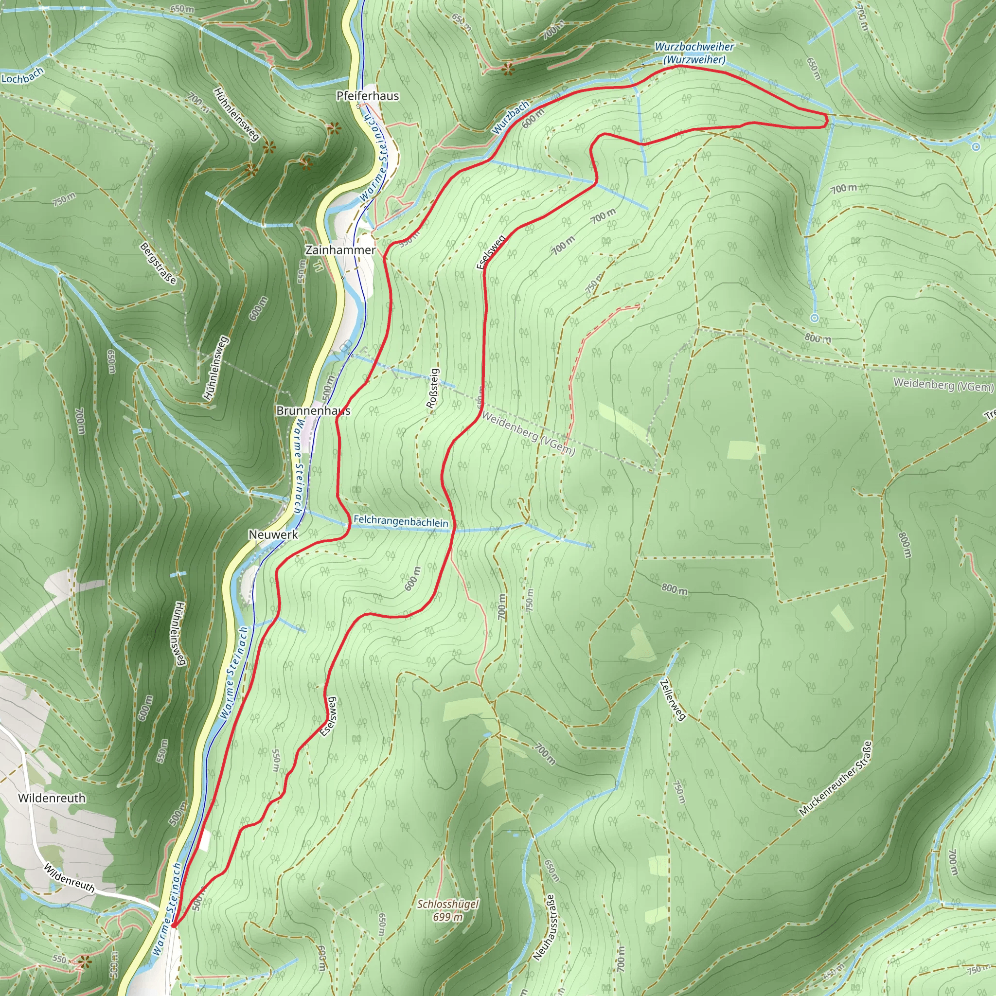 Sophienthal Rundwanderweg mobile static map