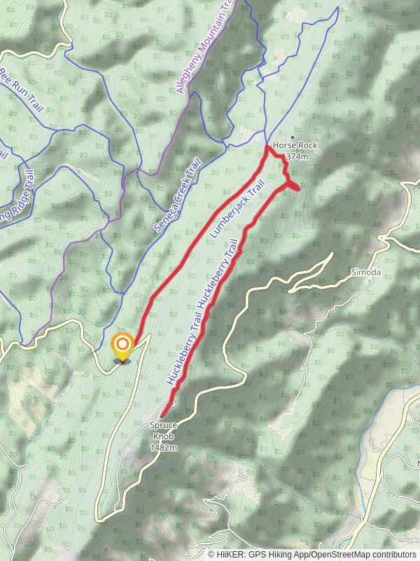 Lumberjack Trail and Huckleberry Trail