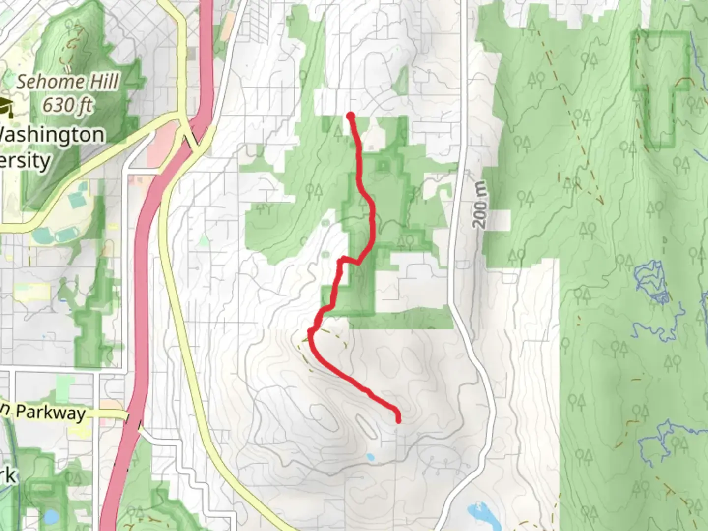 An image depicting the trail Samish Crest Trail and its surrounding area.