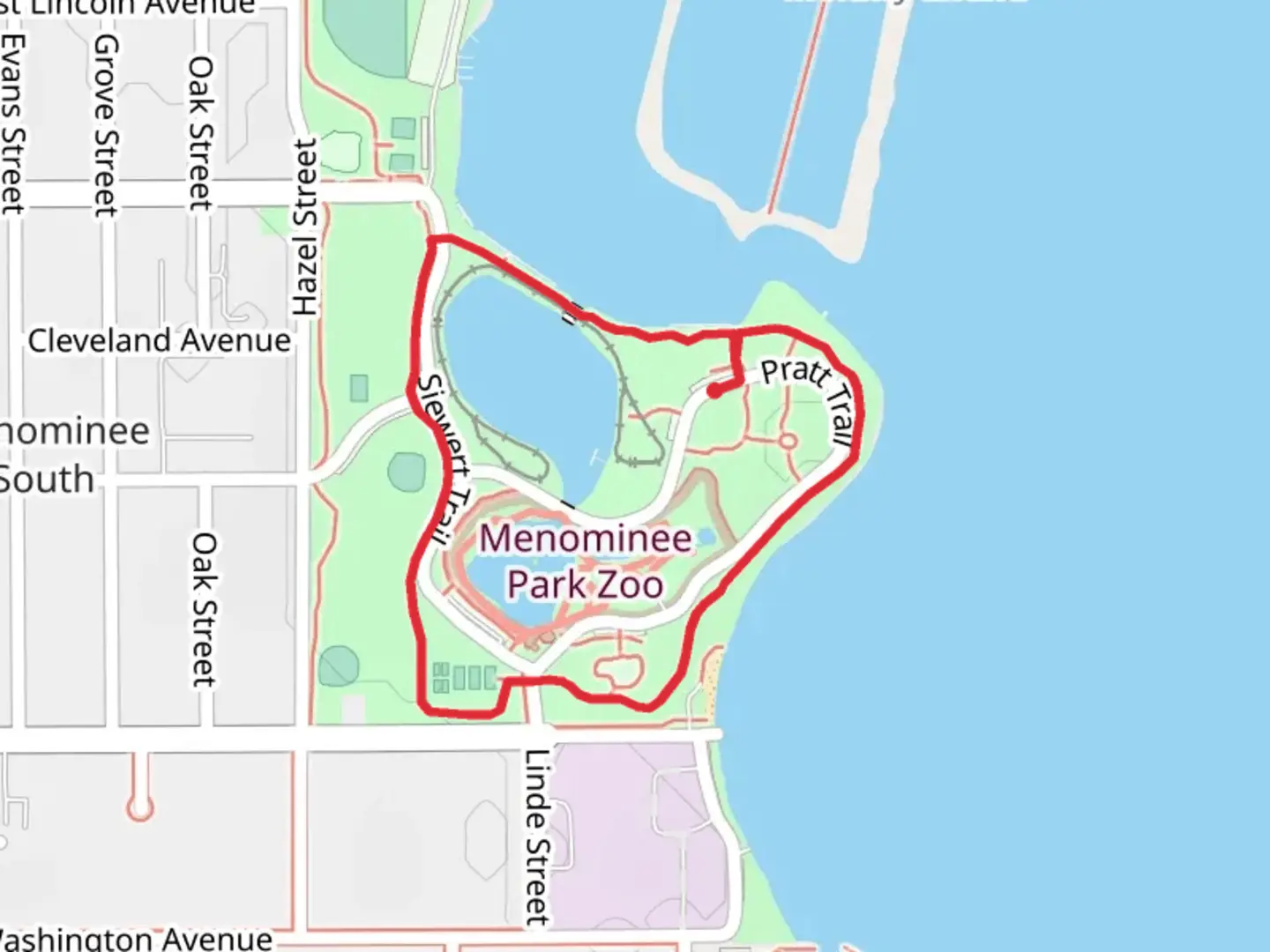 An image depicting the trail Pratt Loop Trail and its surrounding area.