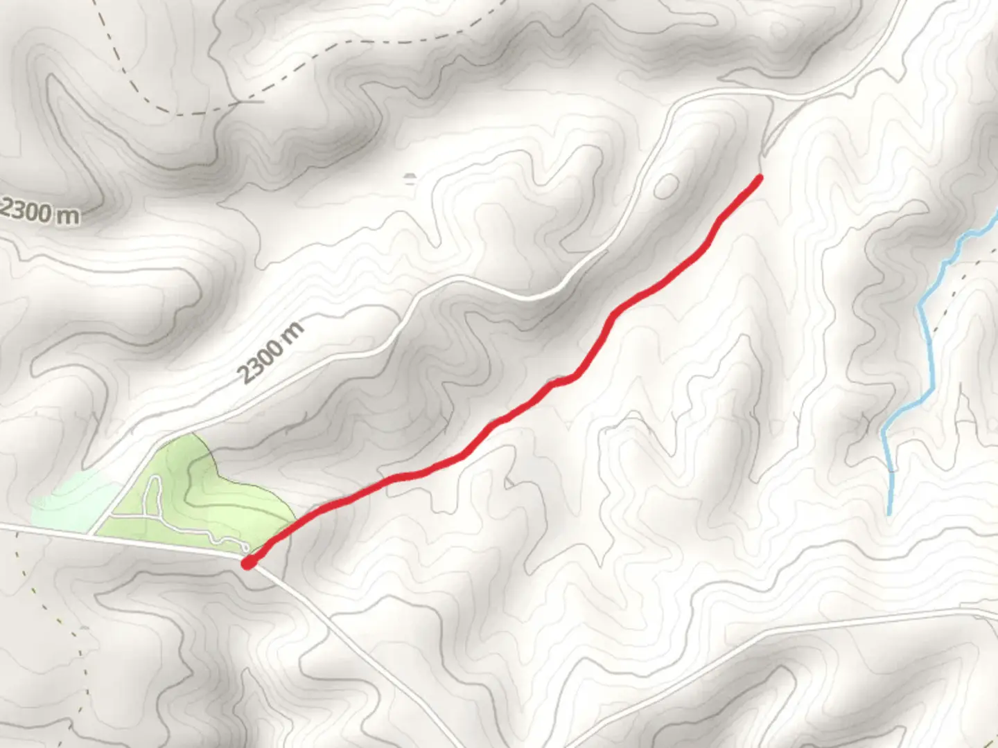 An image depicting the trail Hangman Trail and its surrounding area.