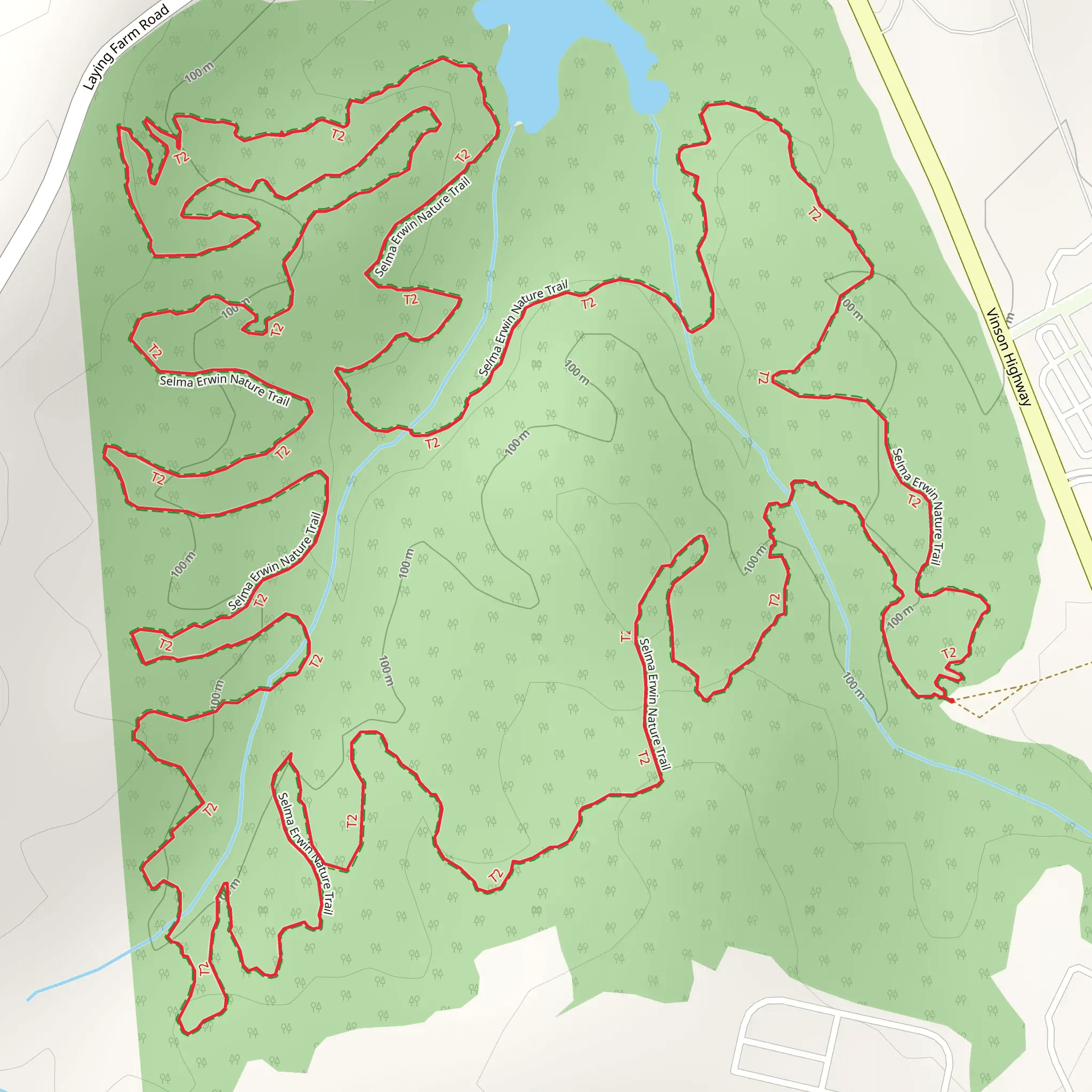 Selma Erwin Nature Loop Trail mobile static map