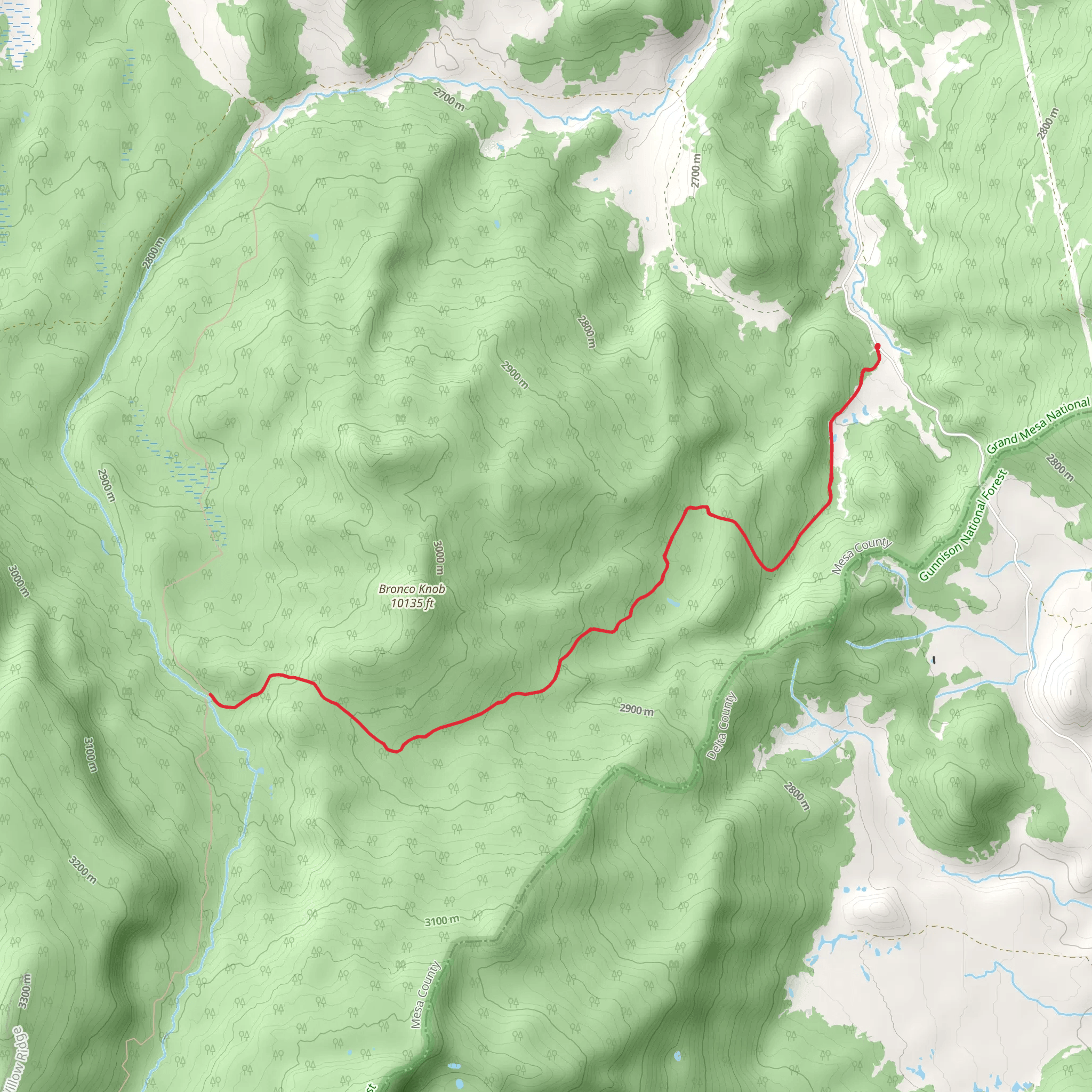 Buzzard Park Trail mobile static map