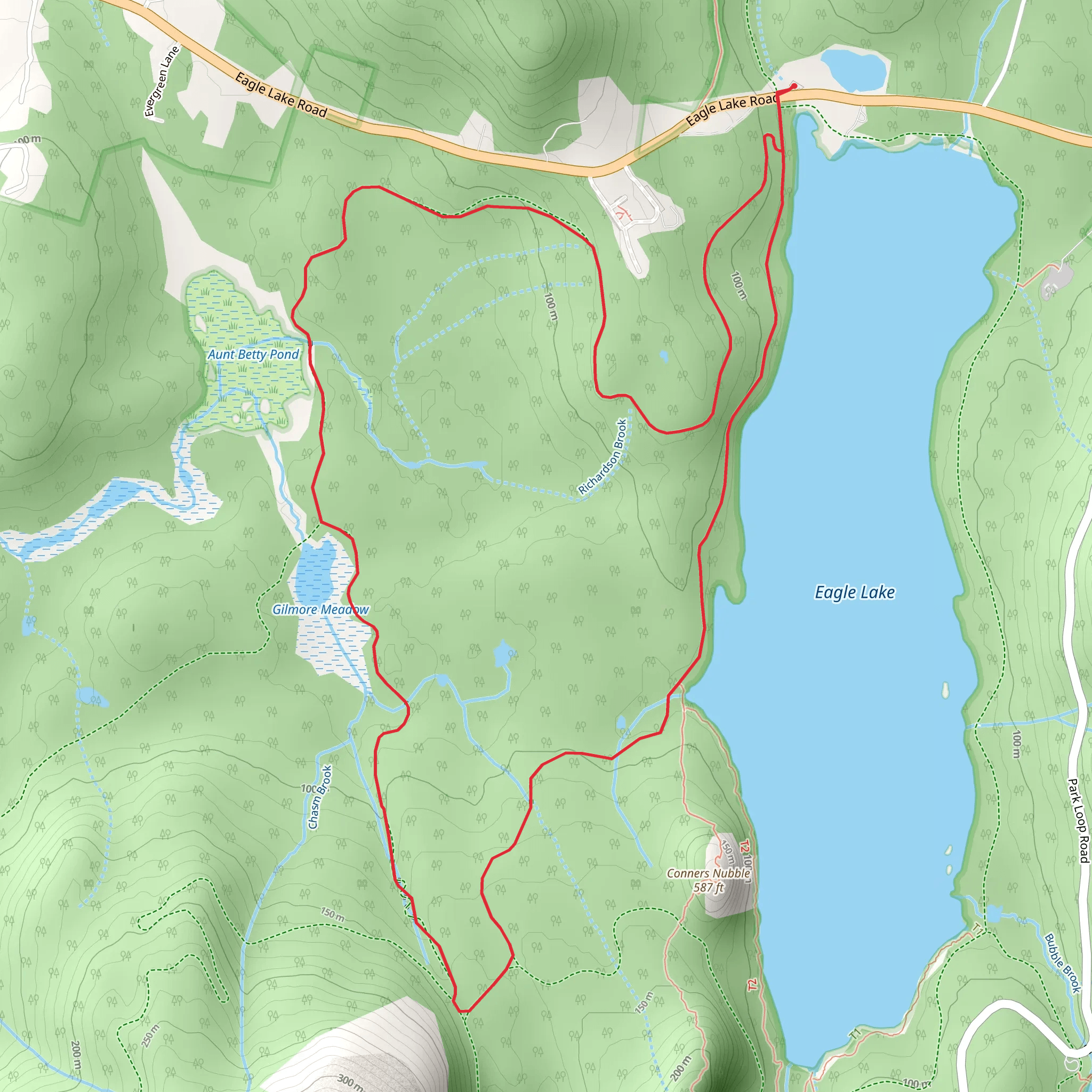 Eagle Lake West Loop mobile static map