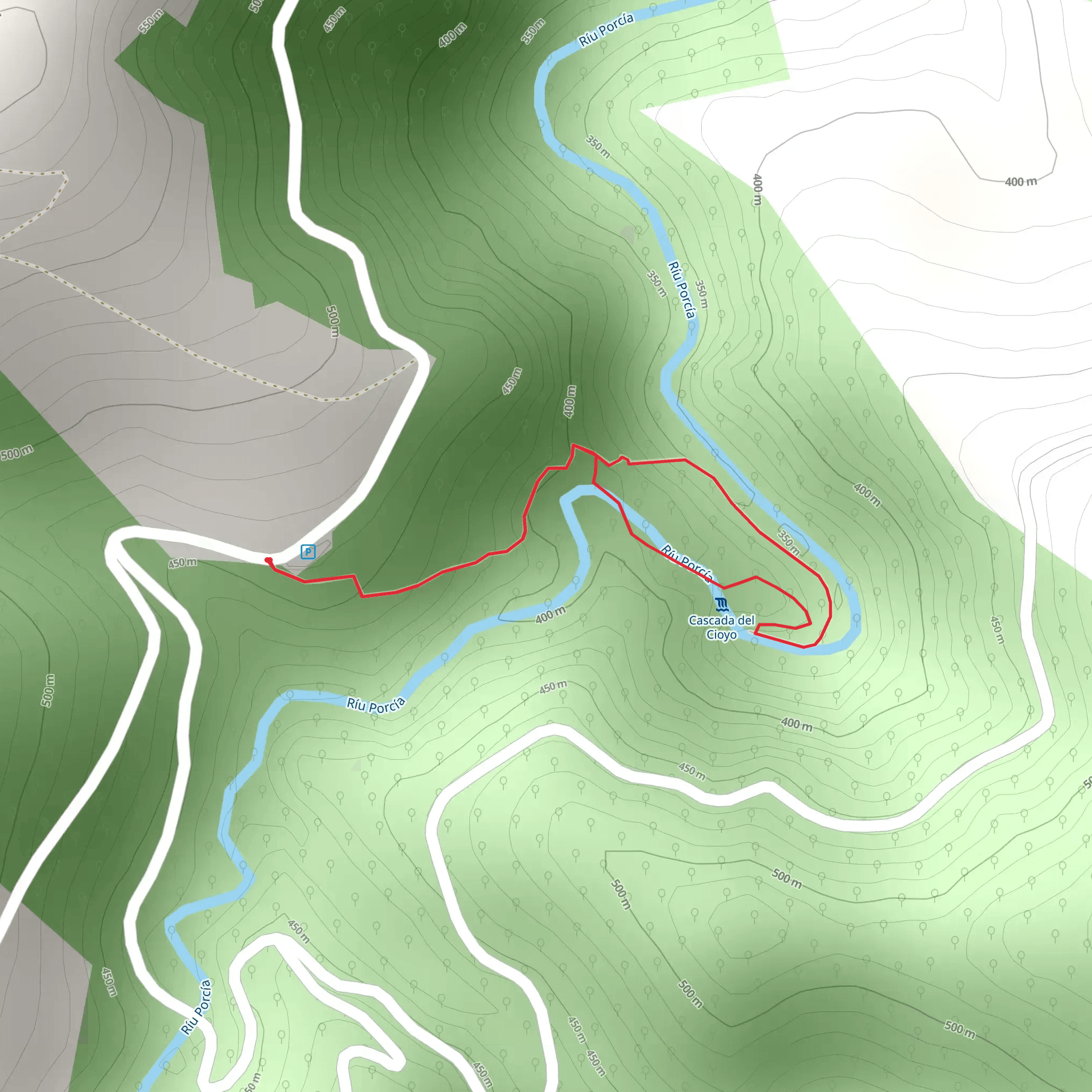 Cioyo Waterfall Route PR AS 301 mobile static map