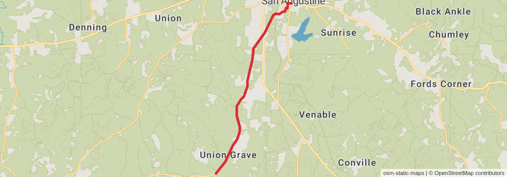 American Perimeter Trail - Texas Primary stage 96 Map