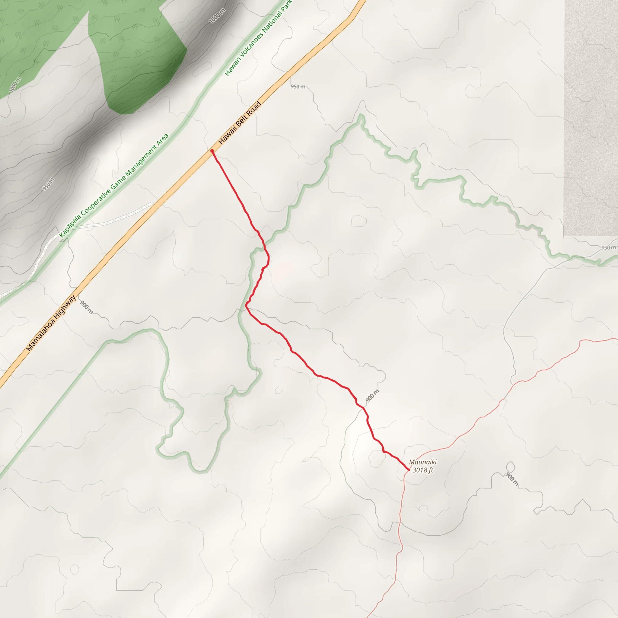 Footprints Trail mobile static map