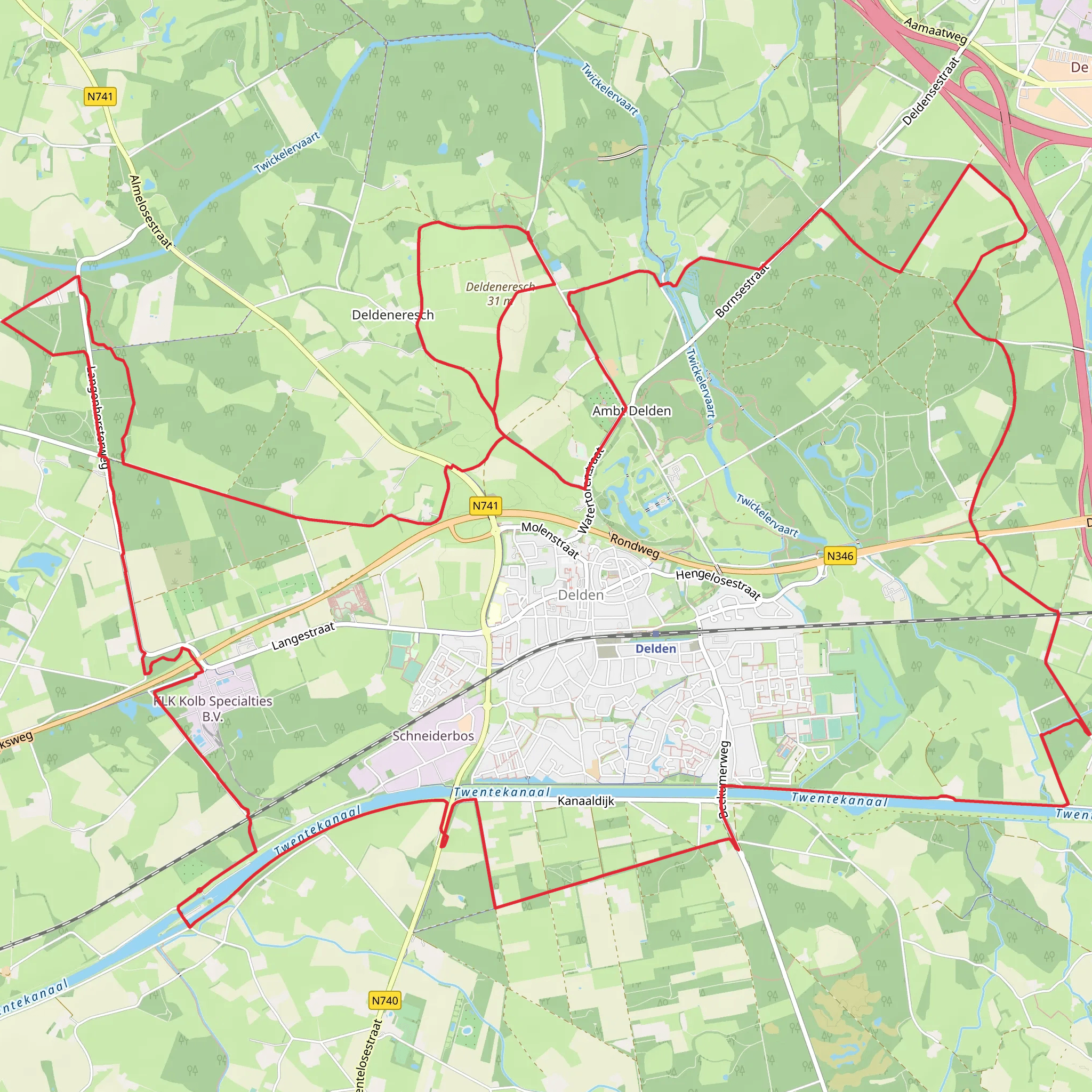 Elbertsbosch, Noordmolen and De Haar Loop mobile static map
