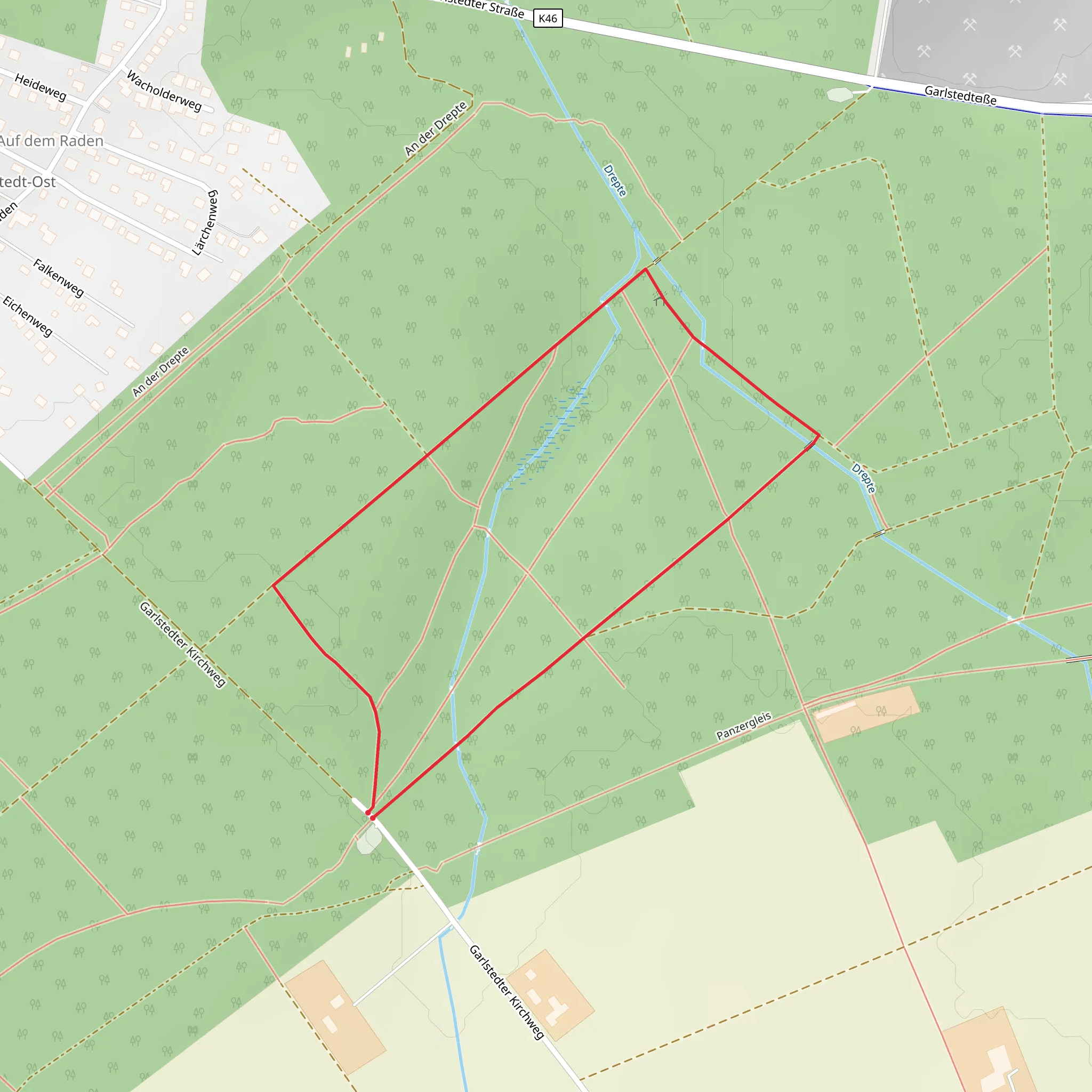 Drepte Loop mobile static map