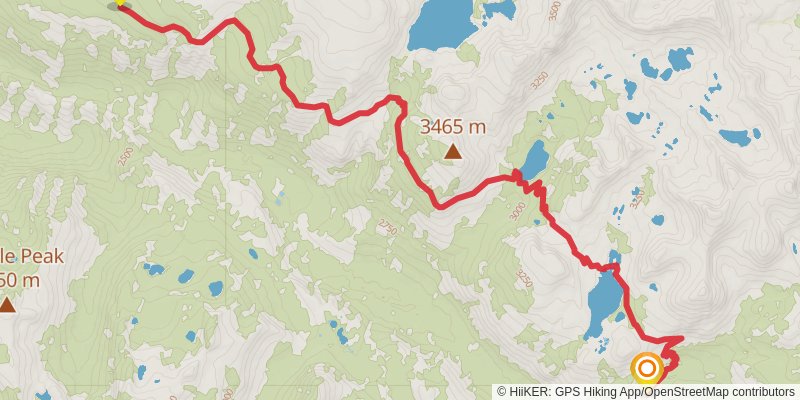Pacific Crest Trail - Central California stage 24 Map