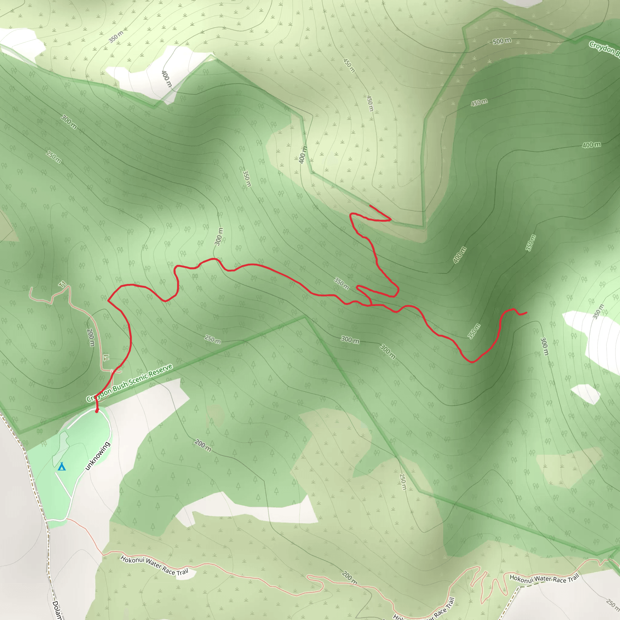 Whisky Creek Track mobile static map