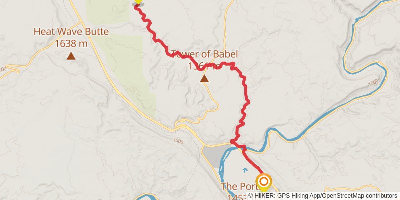 Hayduke Trail stage 2 Map