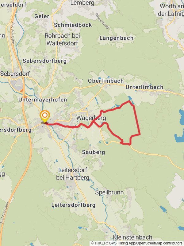 W7 Herrschaftswaldweg Loop Trail mobile static map