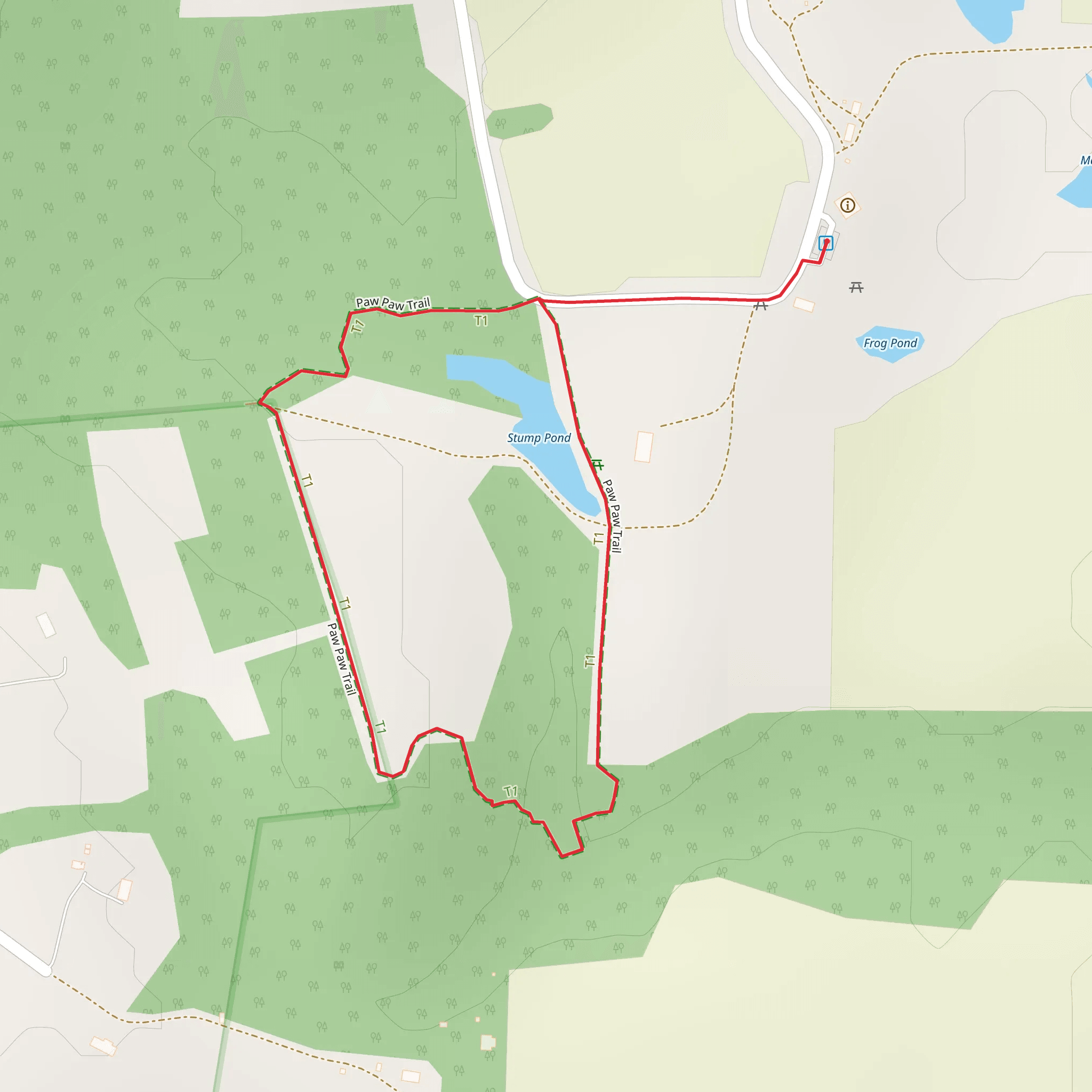Stump Pond Loop mobile static map