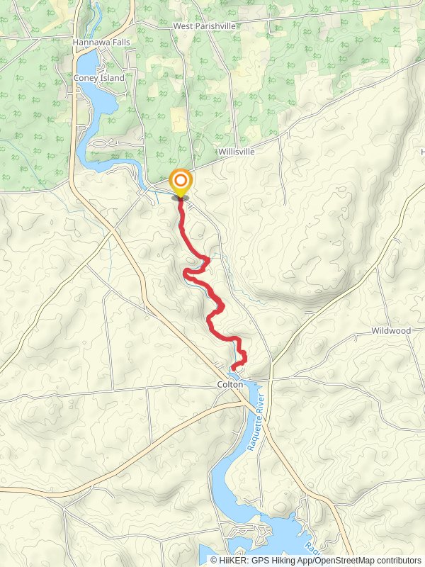 Stone Valley Trail mobile static map