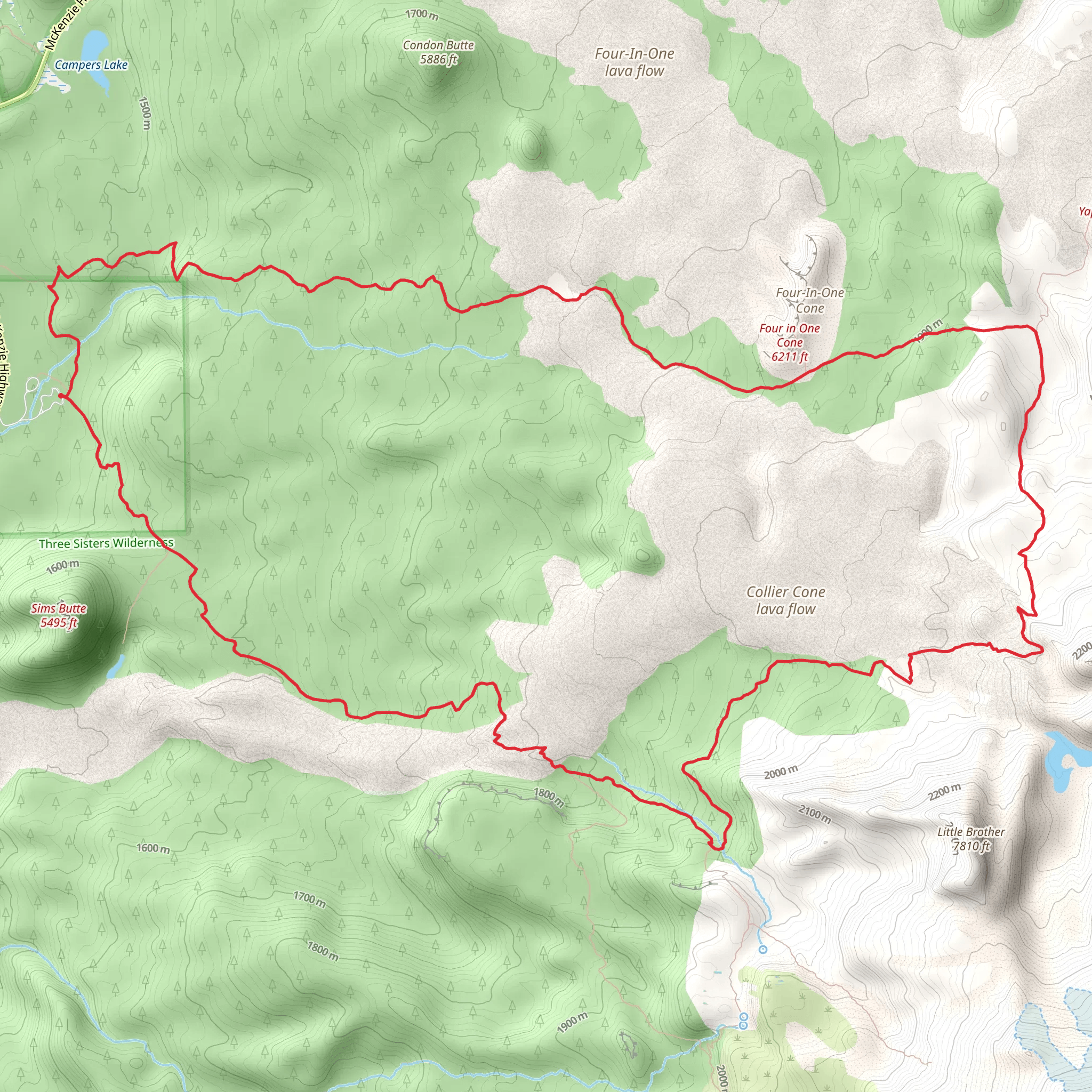 Scott - Obsidian Loop Trail mobile static map