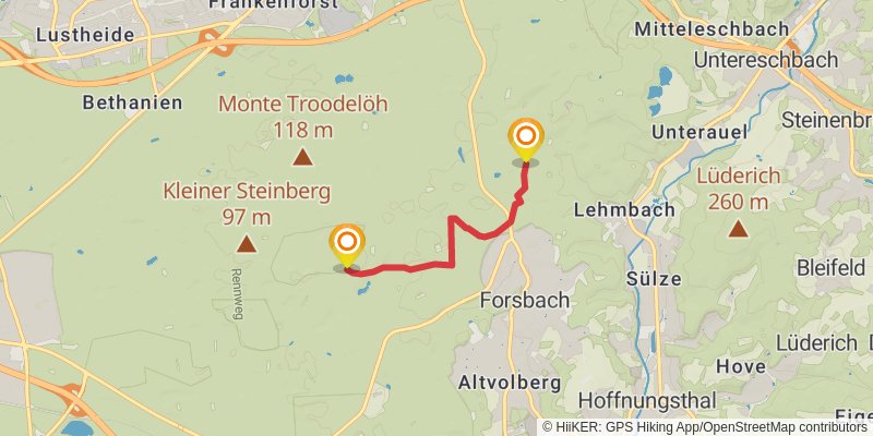 Kölner Weg alt 1 Map