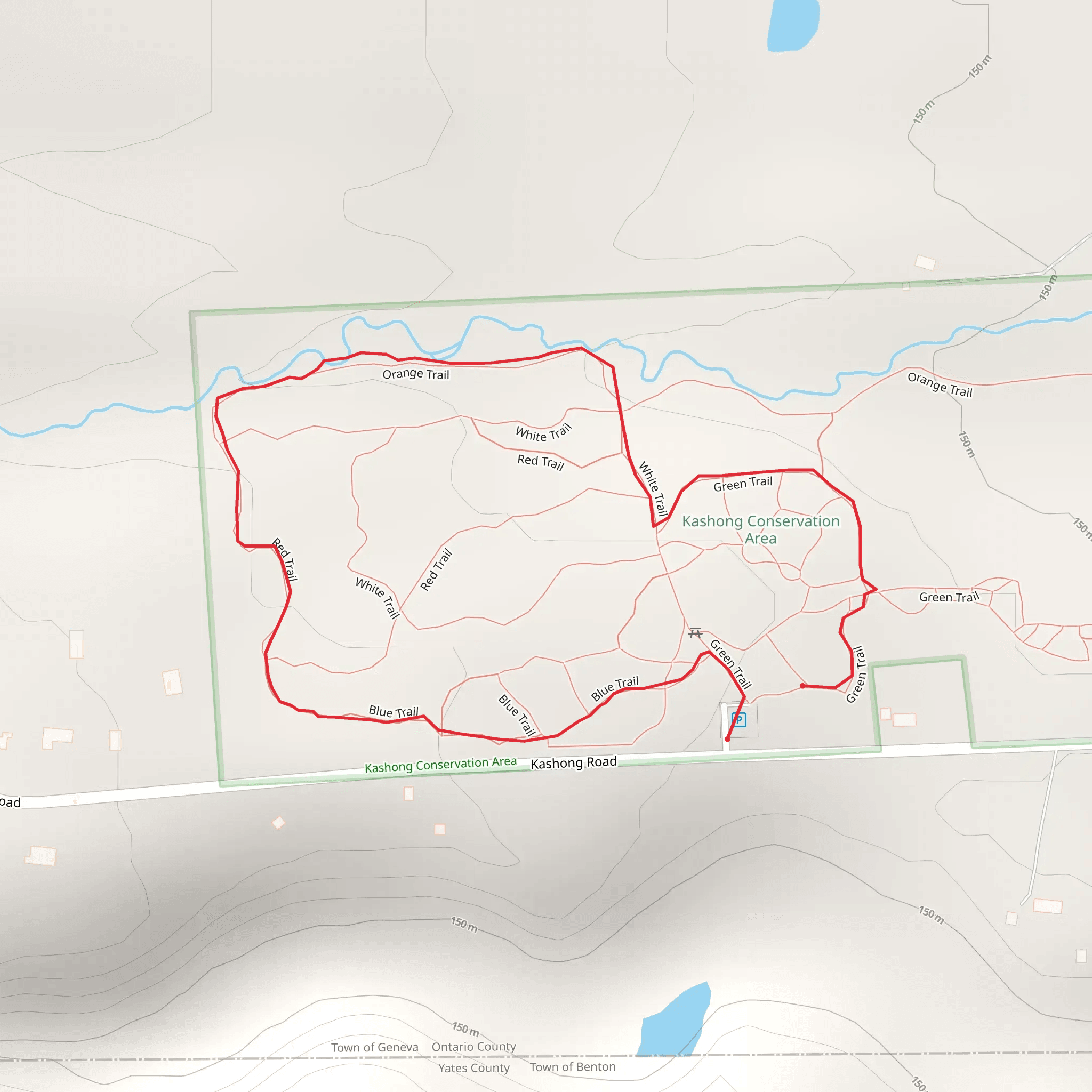 Kashong Conservation Area Loop Trail mobile static map