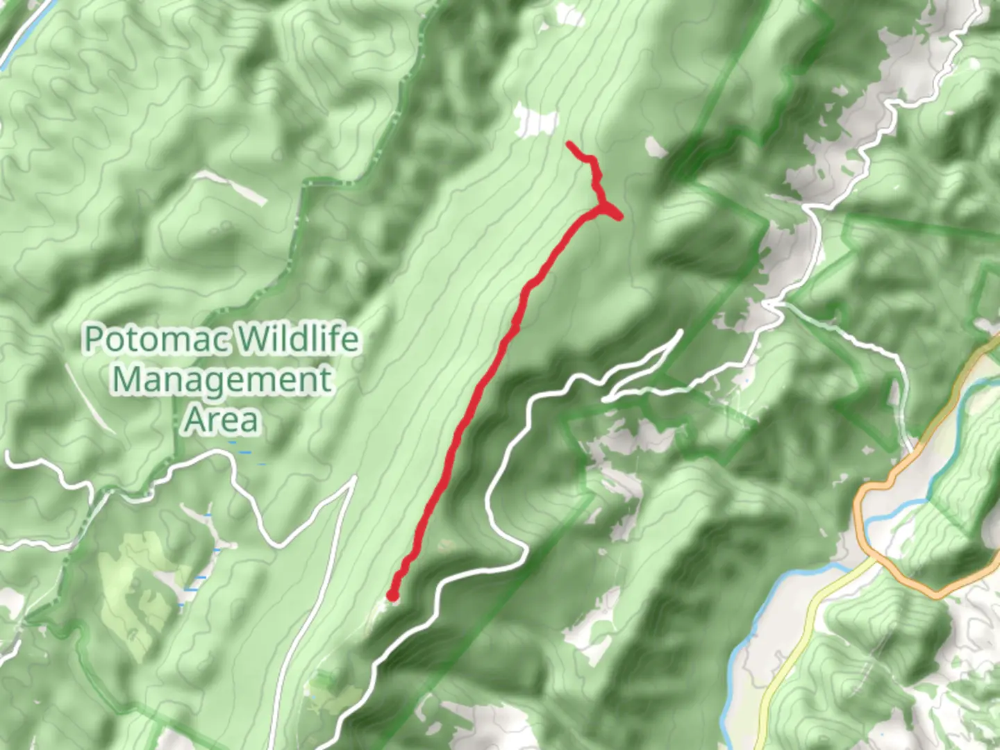 An image depicting the trail Horse Rock and its surrounding area.